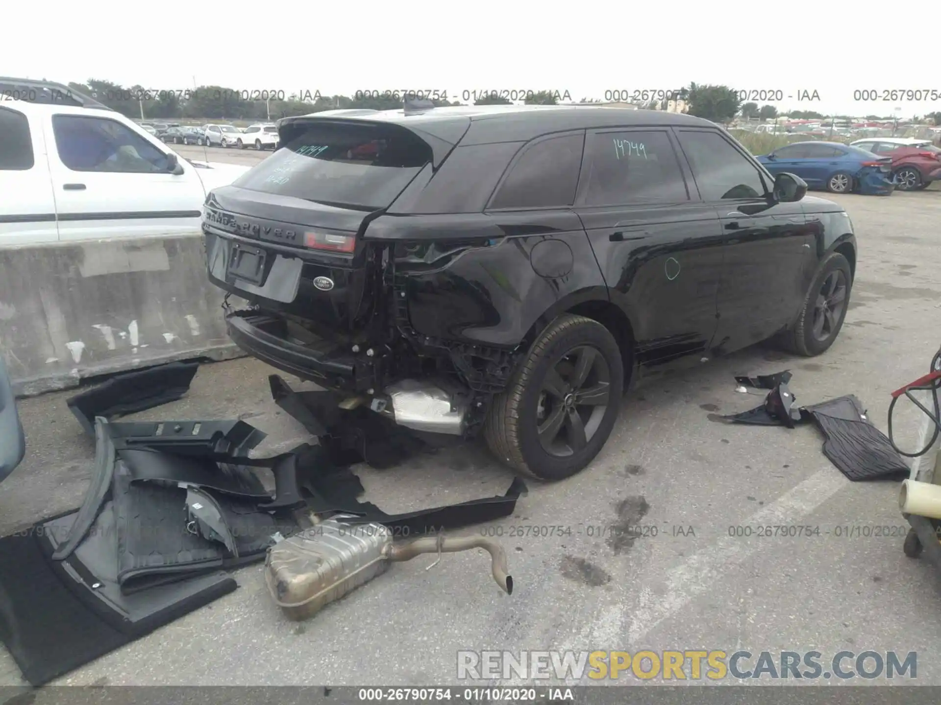 4 Photograph of a damaged car SALYB2EX4KA210220 LAND ROVER RANGE ROVER VELAR 2019