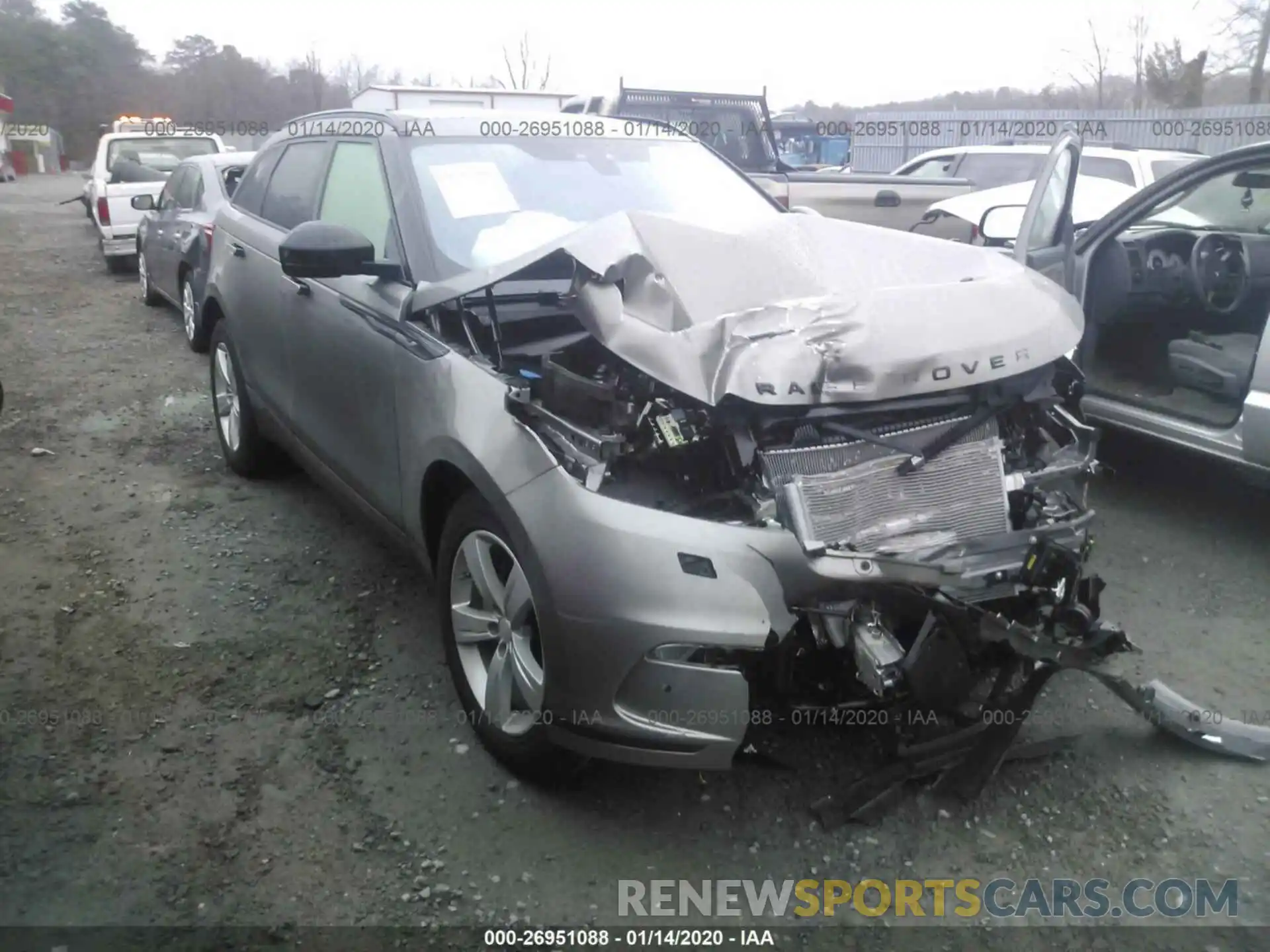 1 Photograph of a damaged car SALYB2EX4KA215630 LAND ROVER RANGE ROVER VELAR 2019