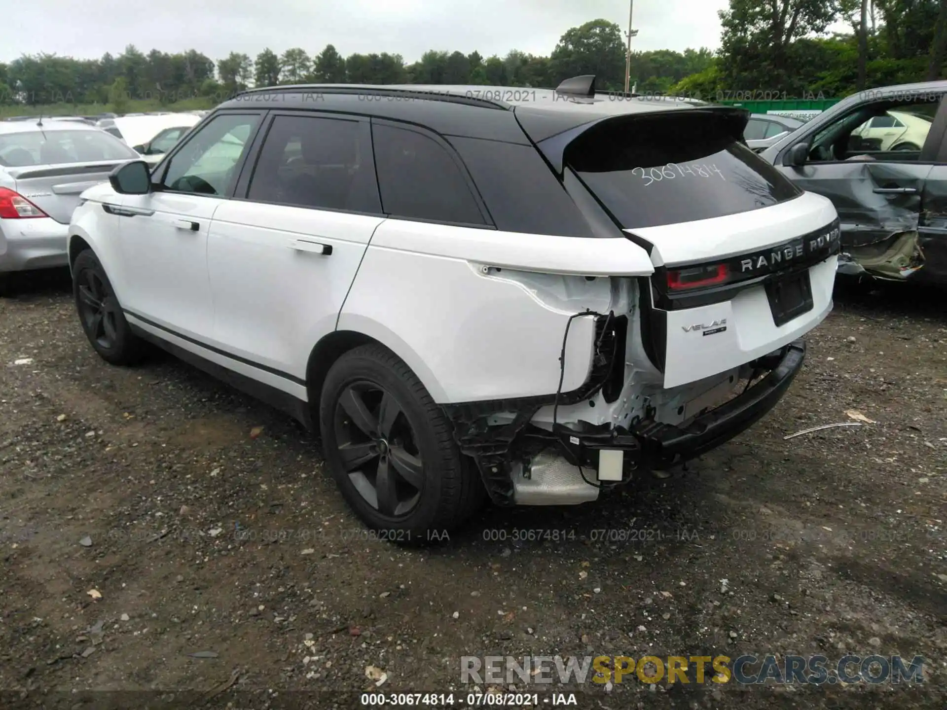 3 Photograph of a damaged car SALYB2EX4KA783943 LAND ROVER RANGE ROVER VELAR 2019