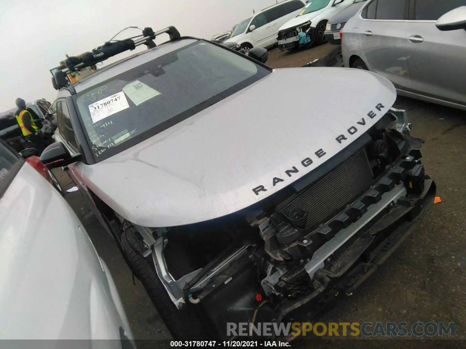 1 Photograph of a damaged car SALYB2EX5KA785779 LAND ROVER RANGE ROVER VELAR 2019