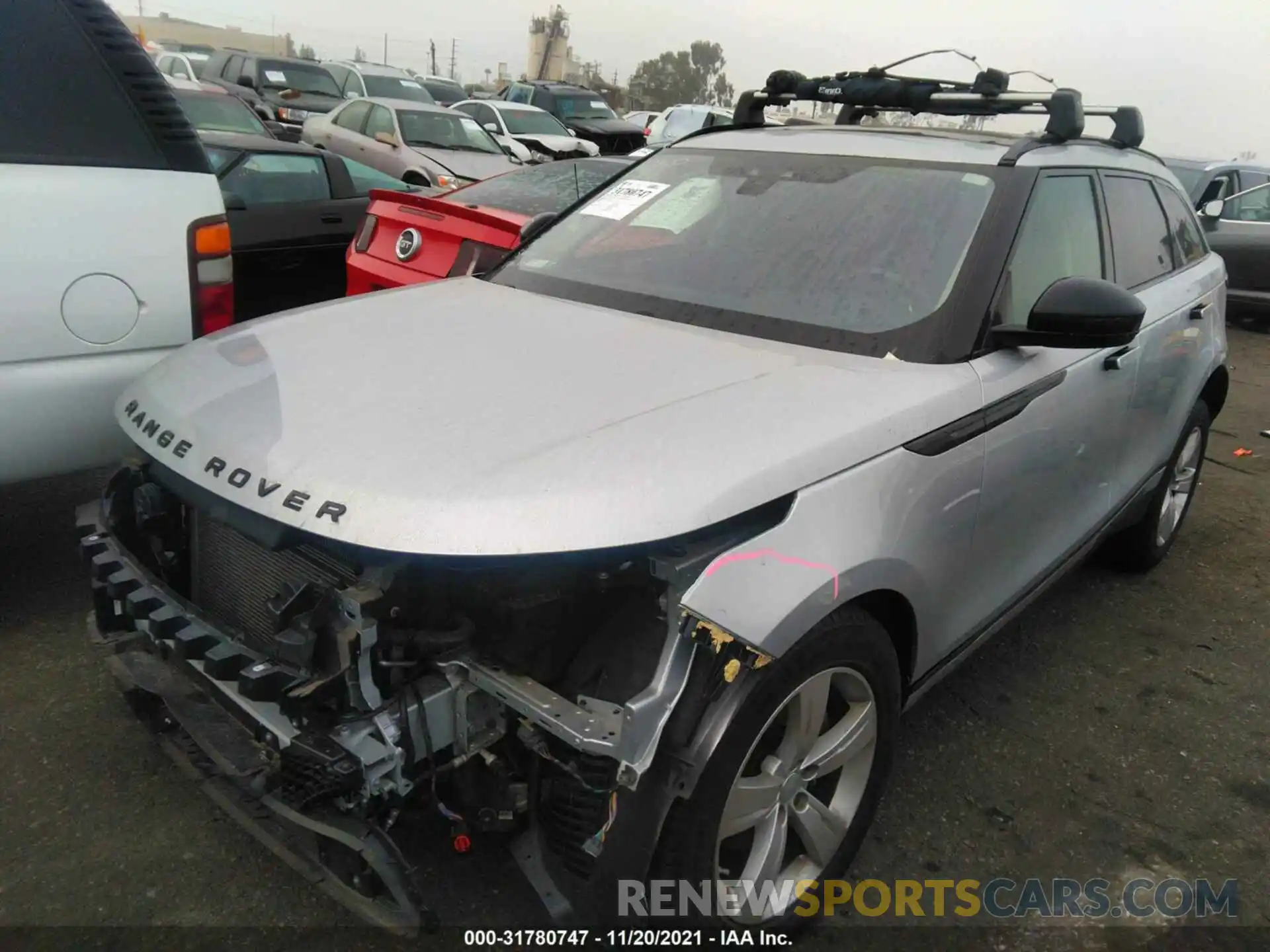 2 Photograph of a damaged car SALYB2EX5KA785779 LAND ROVER RANGE ROVER VELAR 2019