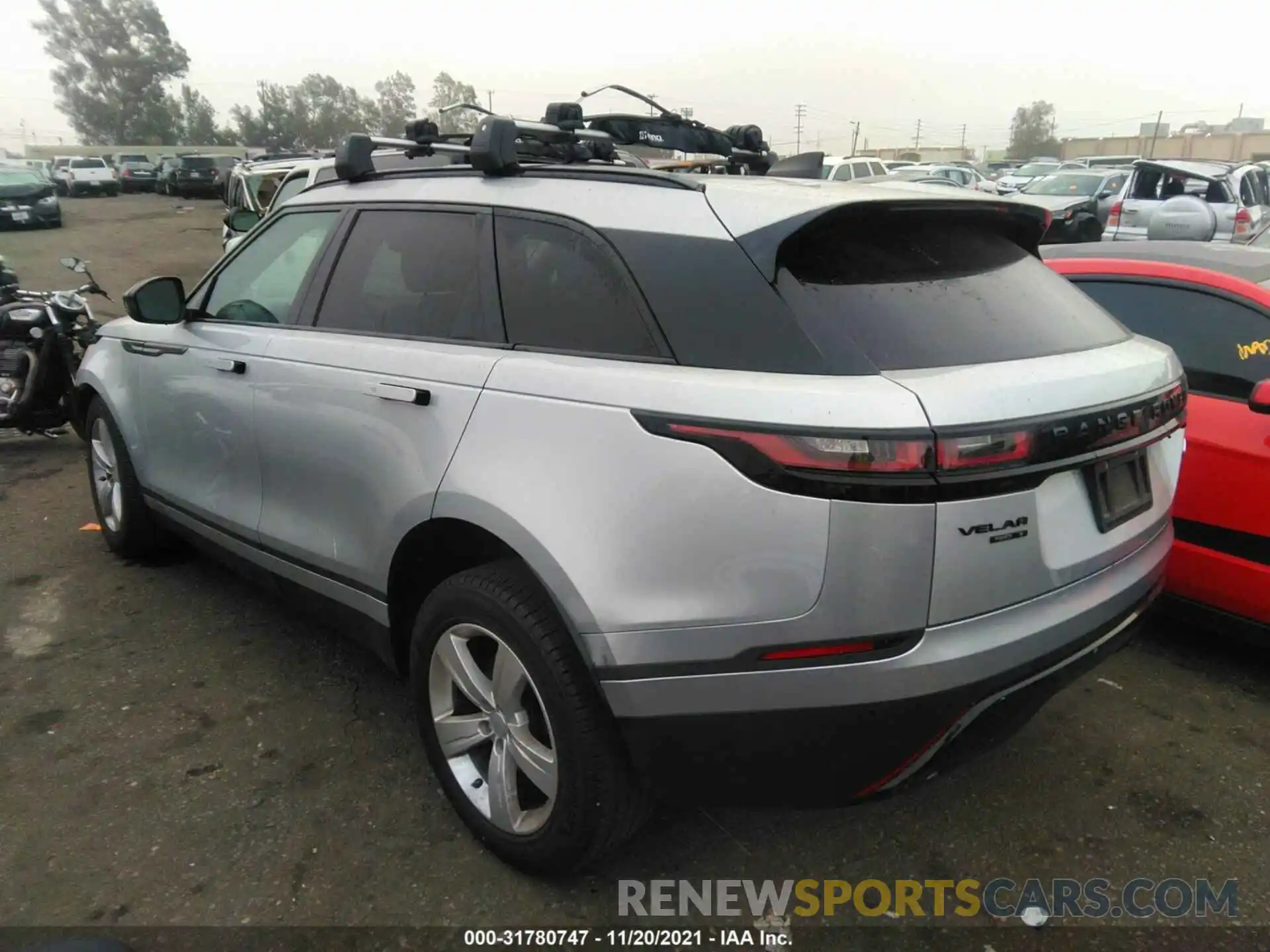 3 Photograph of a damaged car SALYB2EX5KA785779 LAND ROVER RANGE ROVER VELAR 2019