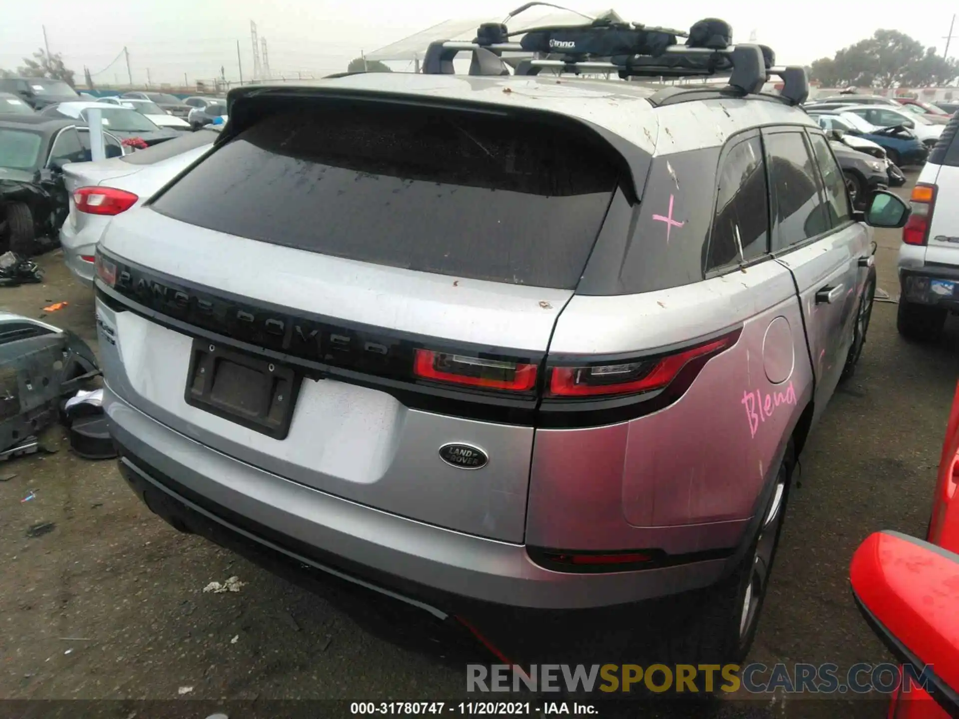 4 Photograph of a damaged car SALYB2EX5KA785779 LAND ROVER RANGE ROVER VELAR 2019