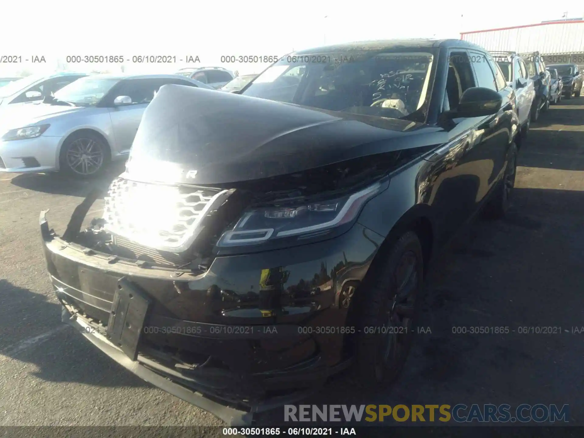 2 Photograph of a damaged car SALYB2EX6KA209697 LAND ROVER RANGE ROVER VELAR 2019