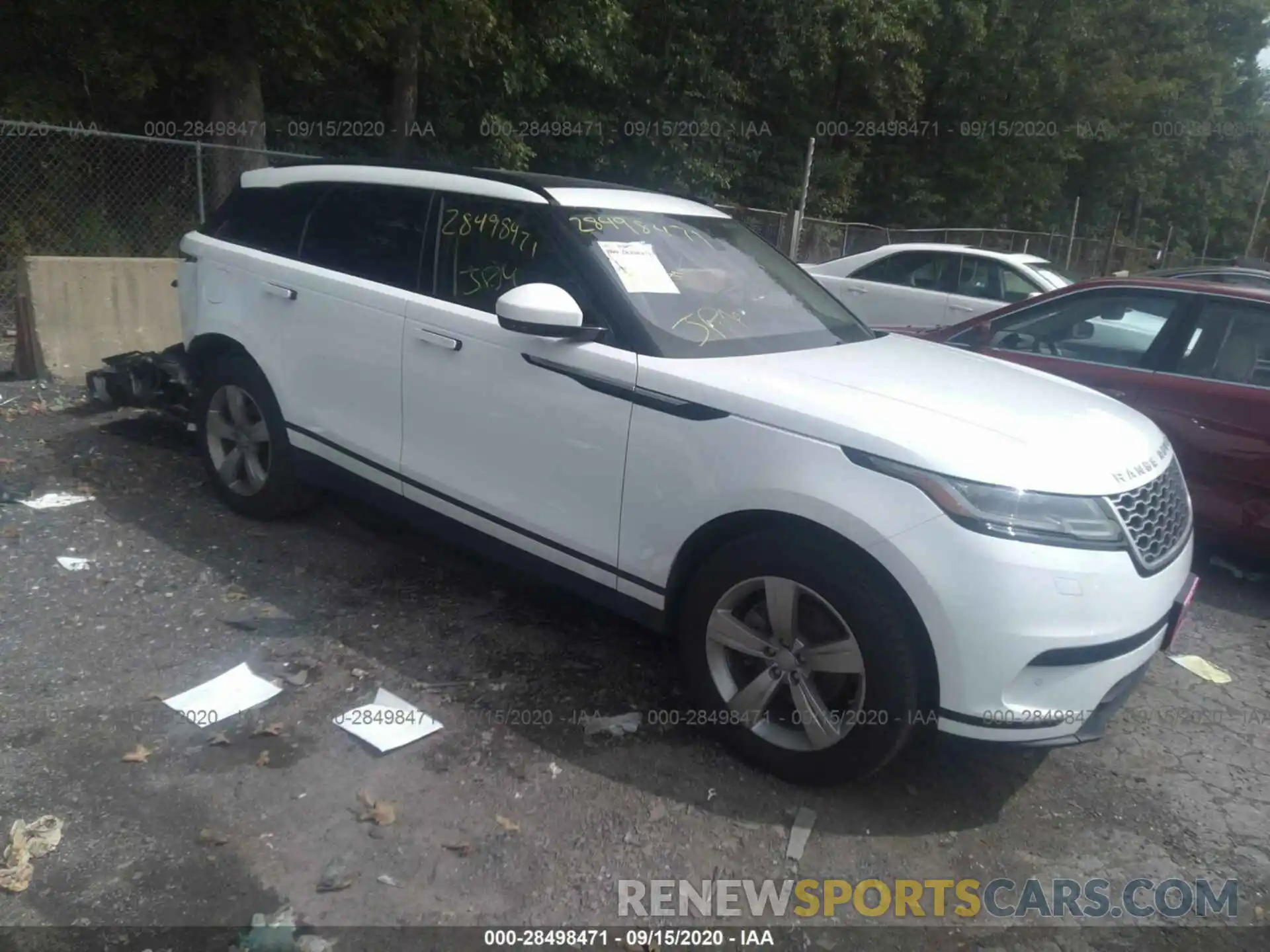 1 Photograph of a damaged car SALYB2EX6KA783636 LAND ROVER RANGE ROVER VELAR 2019