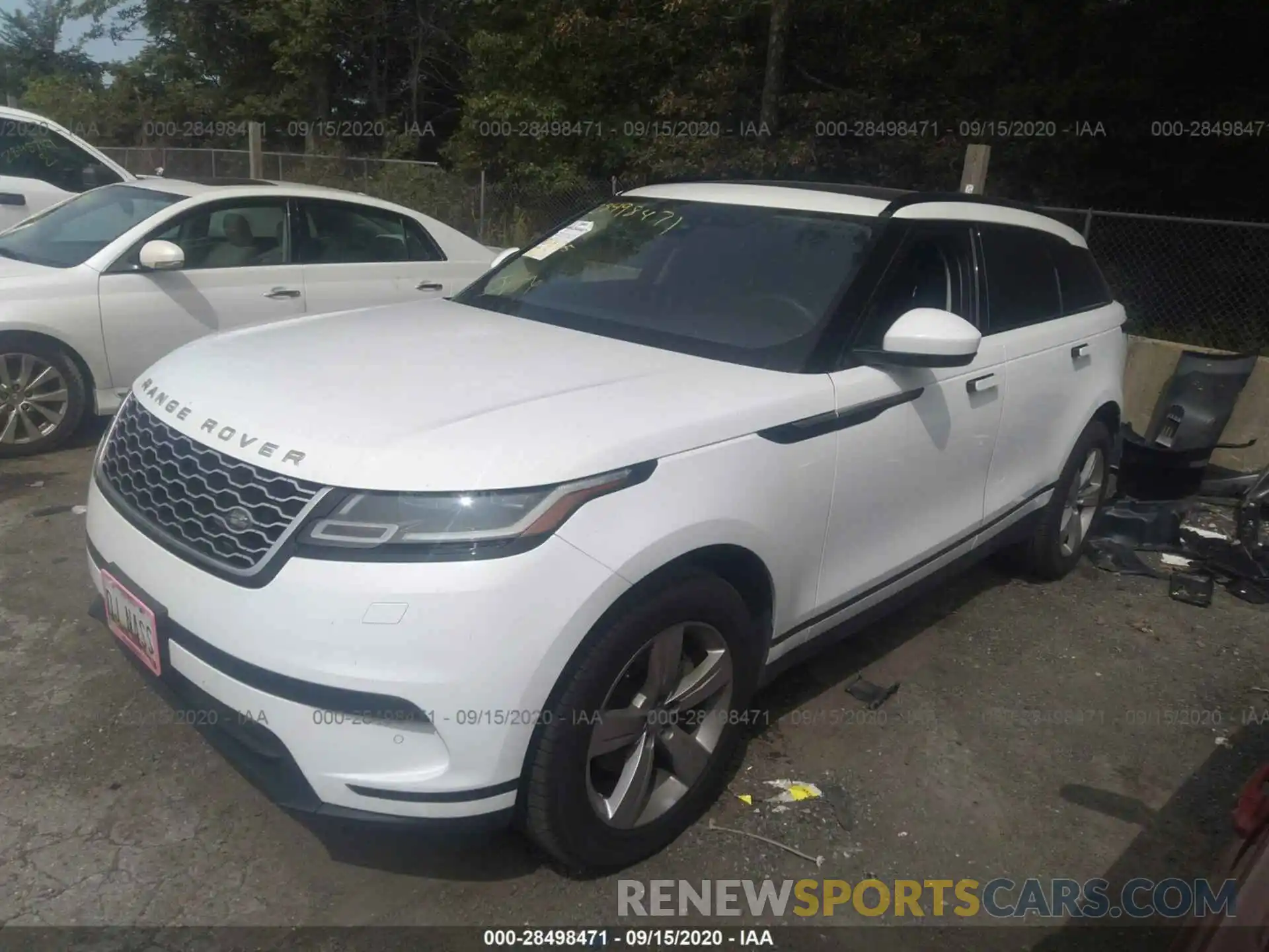 2 Фотография поврежденного автомобиля SALYB2EX6KA783636 LAND ROVER RANGE ROVER VELAR 2019