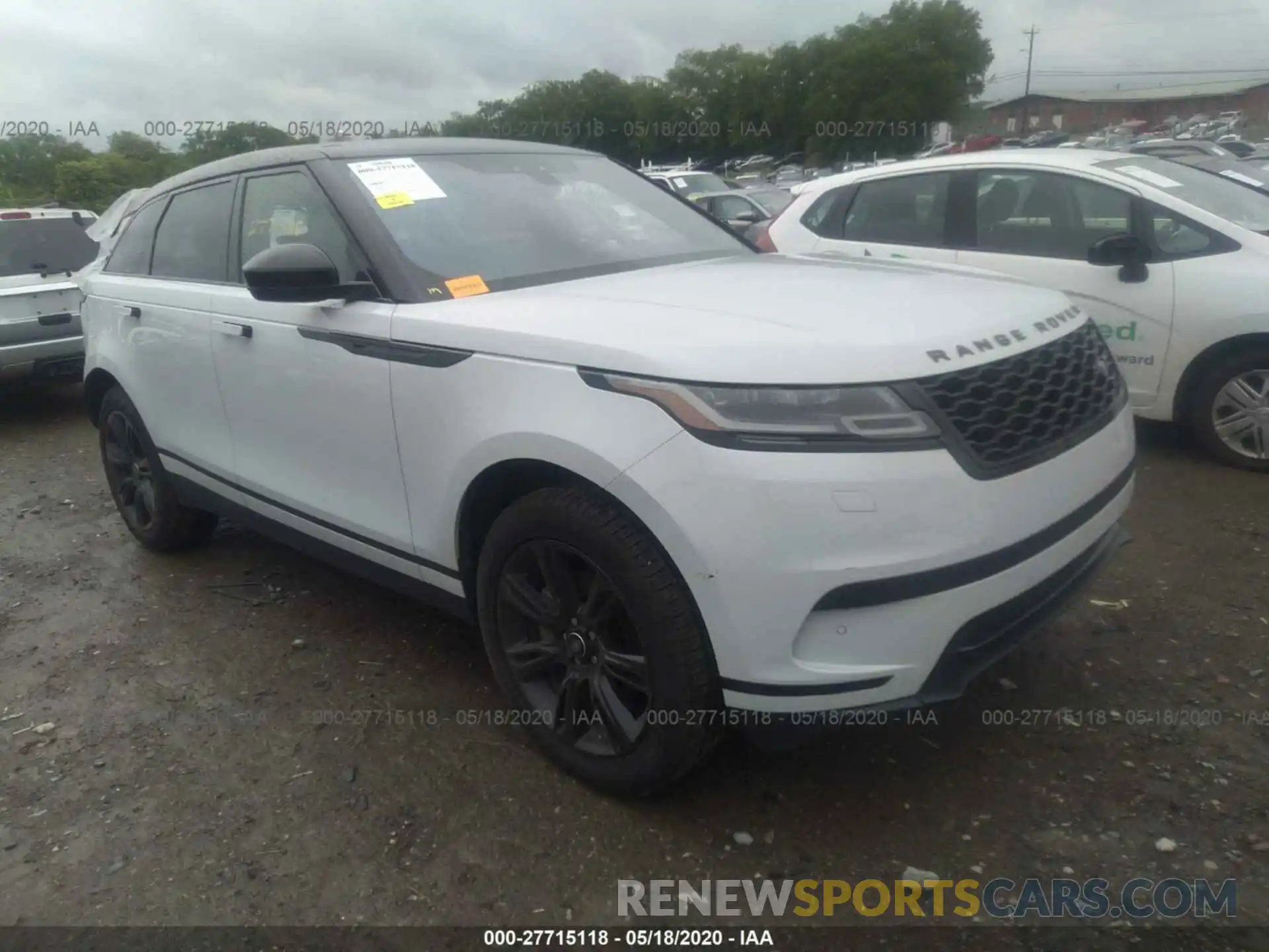 1 Photograph of a damaged car SALYB2EX7KA206906 LAND ROVER RANGE ROVER VELAR 2019