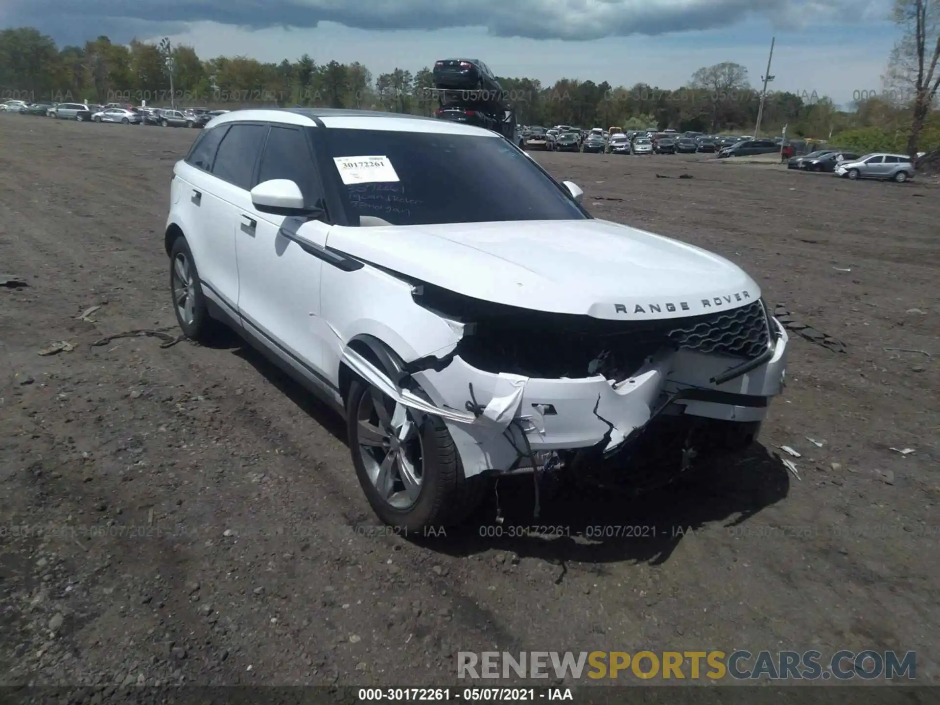 1 Photograph of a damaged car SALYB2EX7KA214732 LAND ROVER RANGE ROVER VELAR 2019