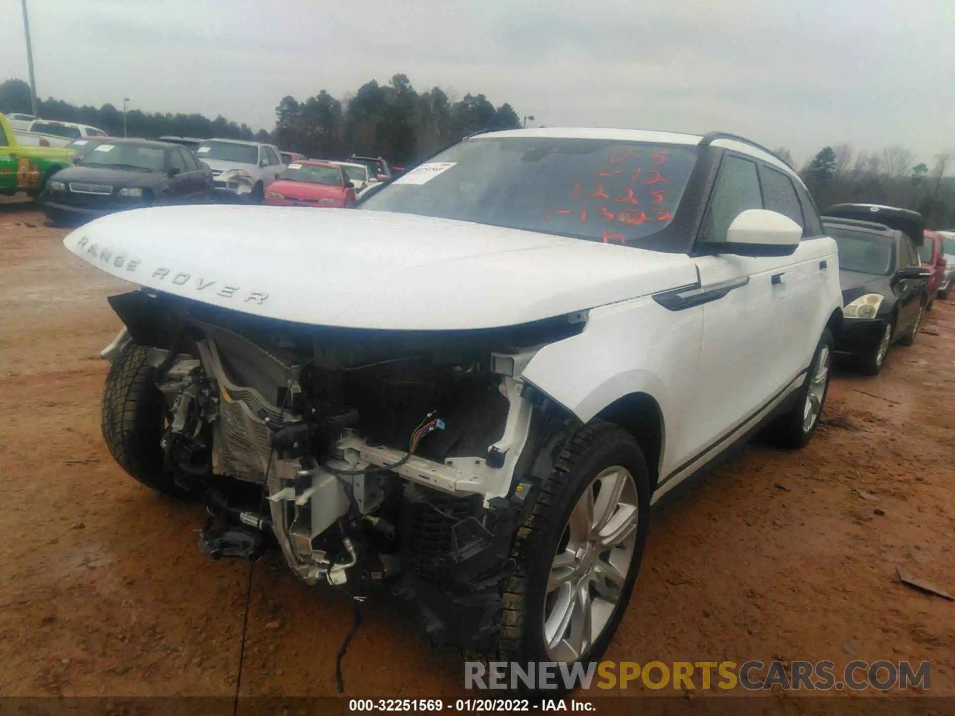 2 Photograph of a damaged car SALYB2EX8KA781225 LAND ROVER RANGE ROVER VELAR 2019