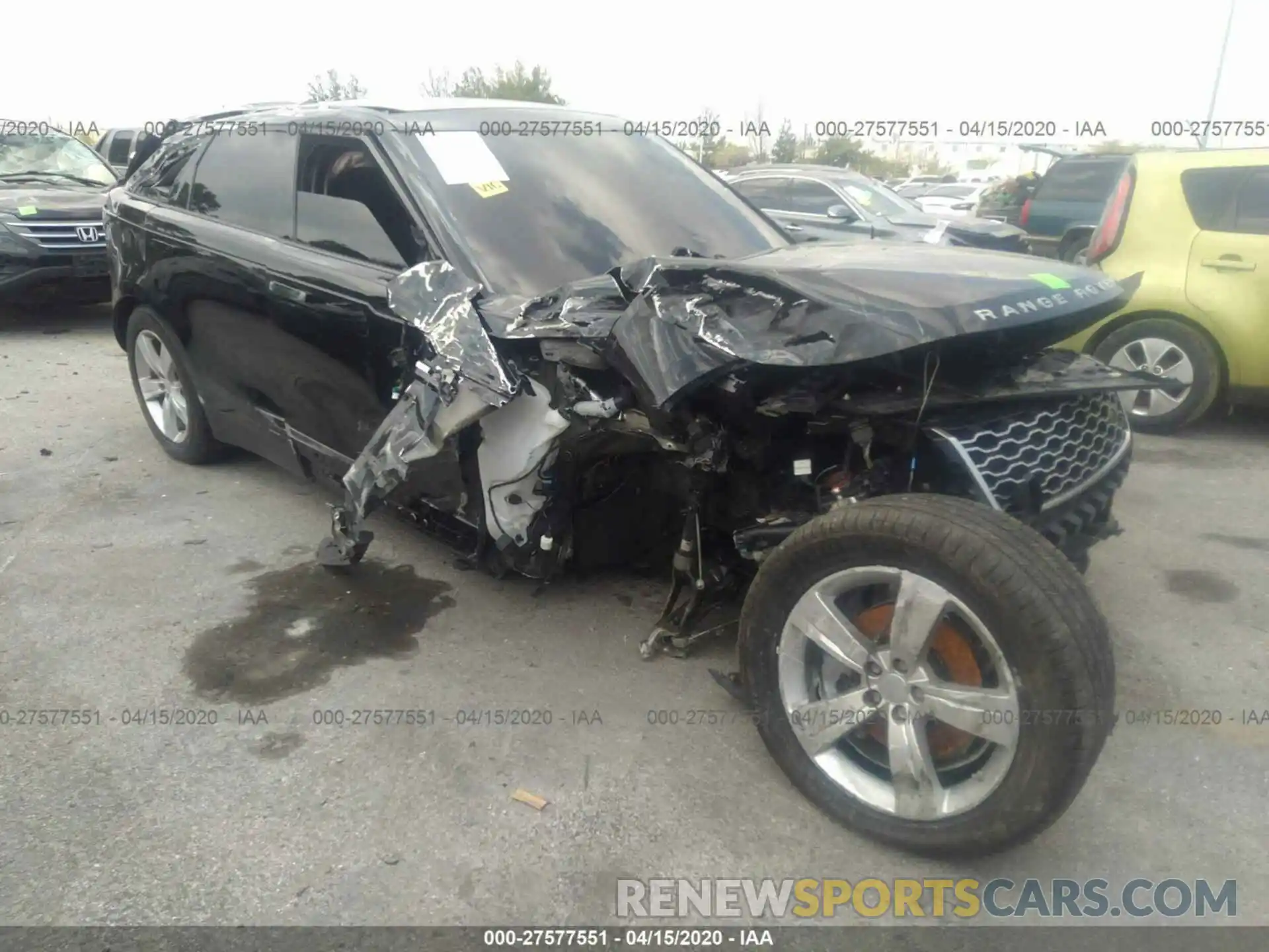 1 Photograph of a damaged car SALYB2EX9KA202307 LAND ROVER RANGE ROVER VELAR 2019