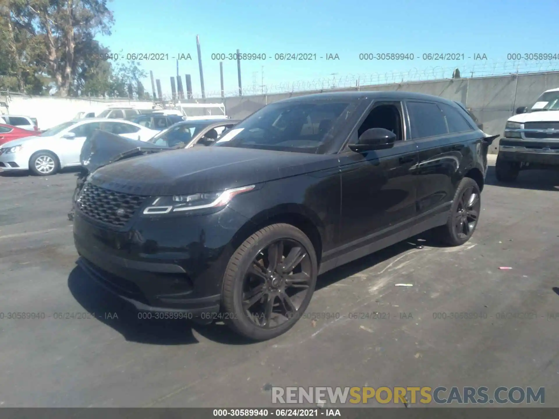 2 Photograph of a damaged car SALYB2EXXKA796566 LAND ROVER RANGE ROVER VELAR 2019