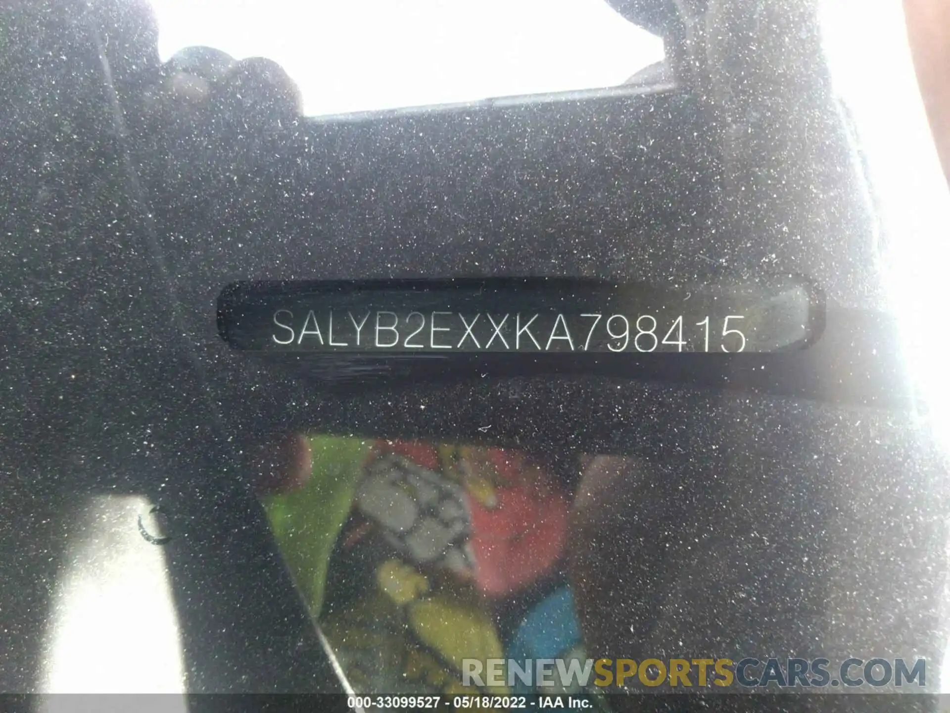 9 Photograph of a damaged car SALYB2EXXKA798415 LAND ROVER RANGE ROVER VELAR 2019