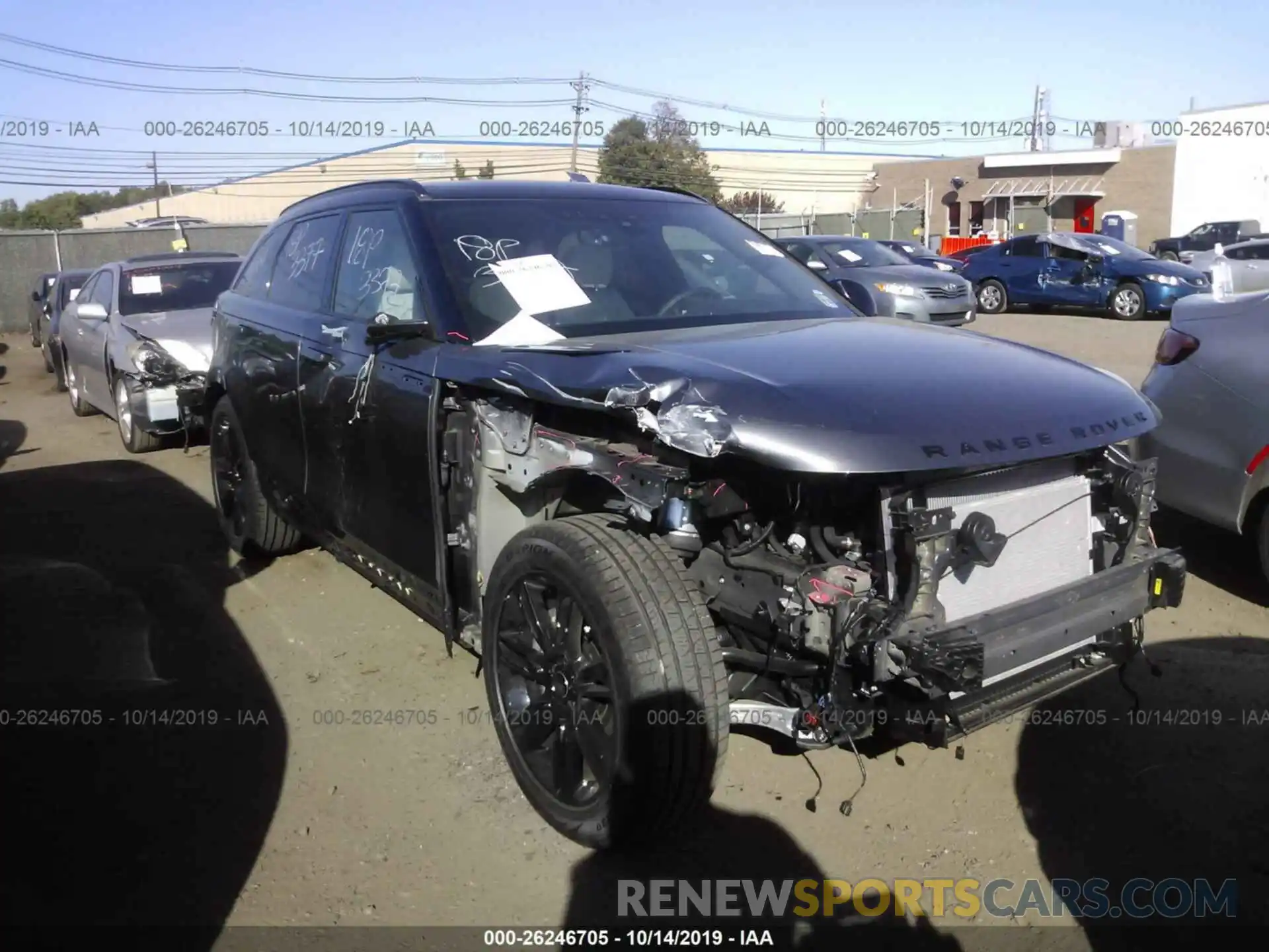 1 Photograph of a damaged car SALYL2EV3KA787364 LAND ROVER RANGE ROVER VELAR 2019