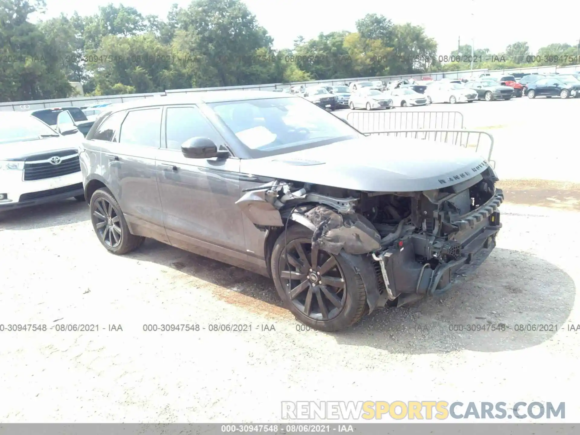 1 Photograph of a damaged car SALYL2EX0KA780552 LAND ROVER RANGE ROVER VELAR 2019