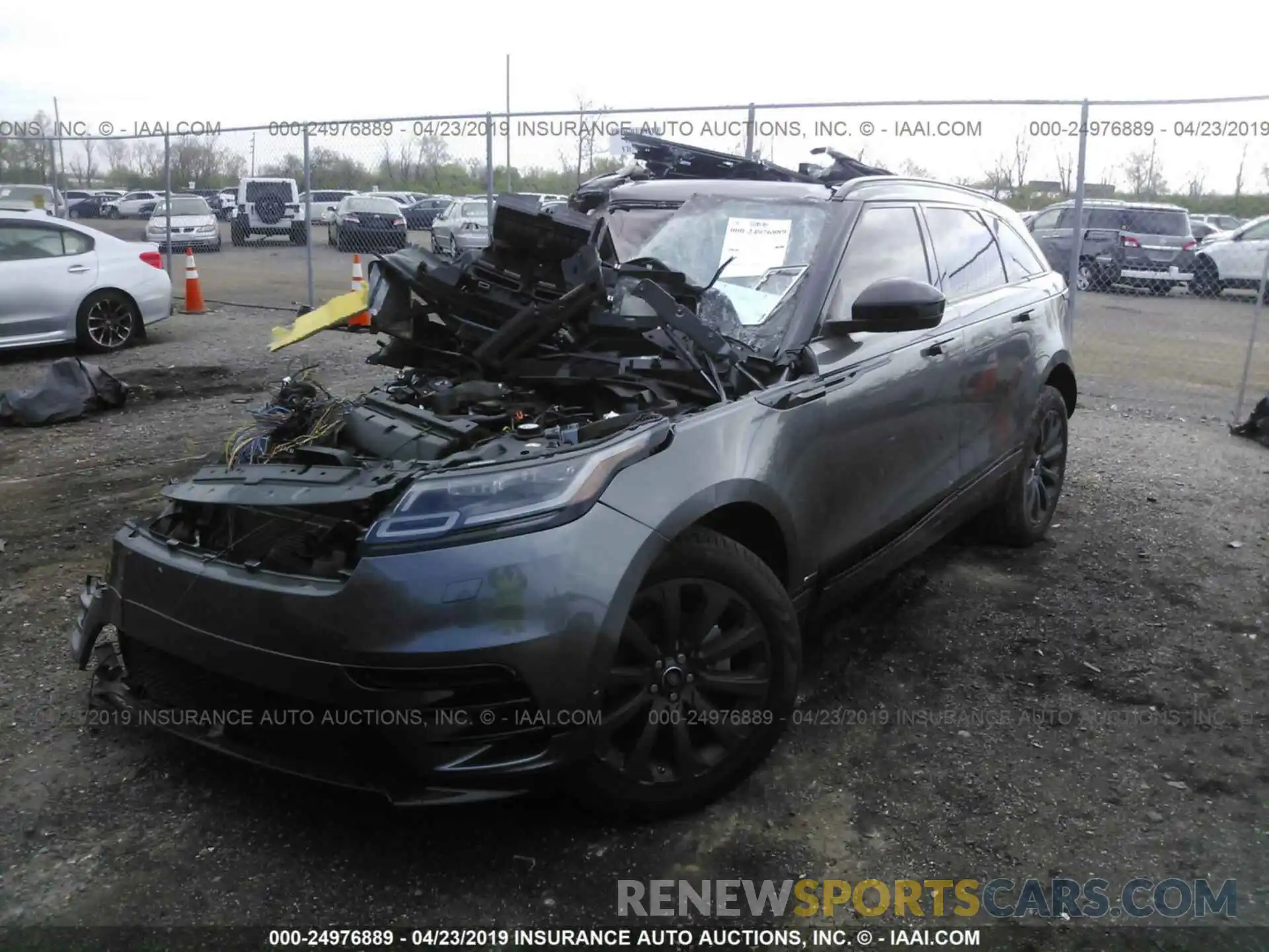 2 Photograph of a damaged car SALYL2EX0KA794337 LAND ROVER RANGE ROVER VELAR 2019