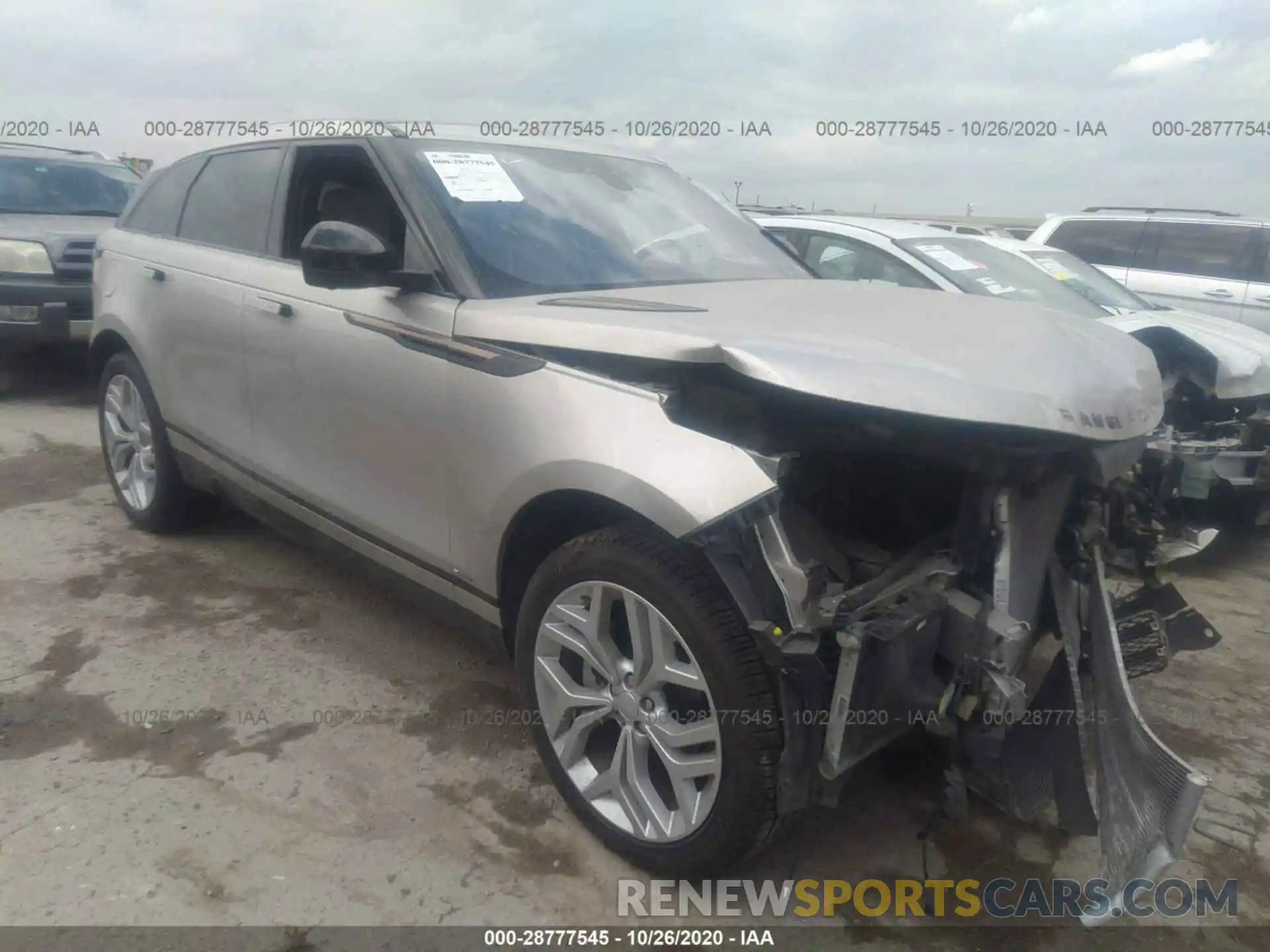 1 Photograph of a damaged car SALYL2EX1KA206042 LAND ROVER RANGE ROVER VELAR 2019