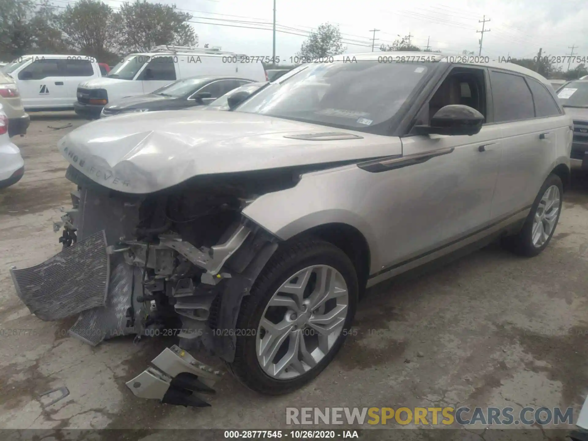 2 Photograph of a damaged car SALYL2EX1KA206042 LAND ROVER RANGE ROVER VELAR 2019