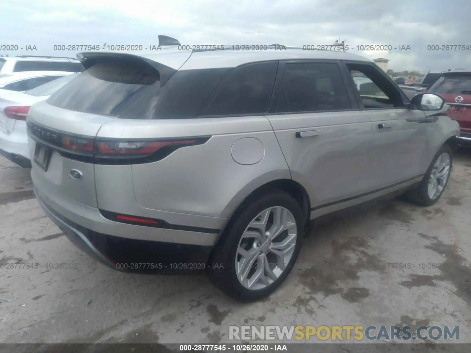 4 Фотография поврежденного автомобиля SALYL2EX1KA206042 LAND ROVER RANGE ROVER VELAR 2019