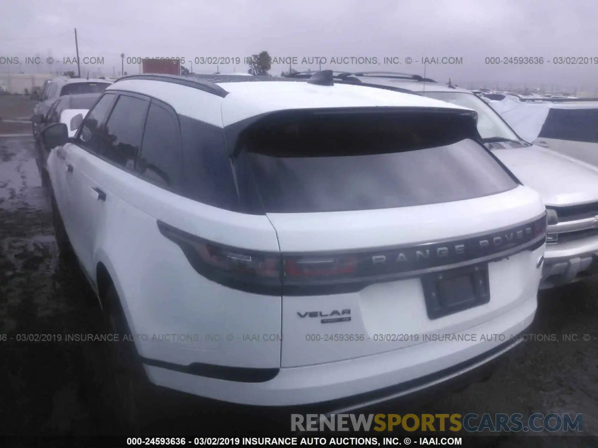 3 Photograph of a damaged car SALYL2EX1KA780432 LAND ROVER RANGE ROVER VELAR 2019