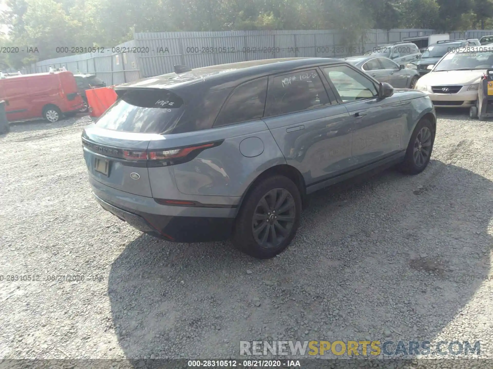 4 Photograph of a damaged car SALYL2EX1KA784500 LAND ROVER RANGE ROVER VELAR 2019