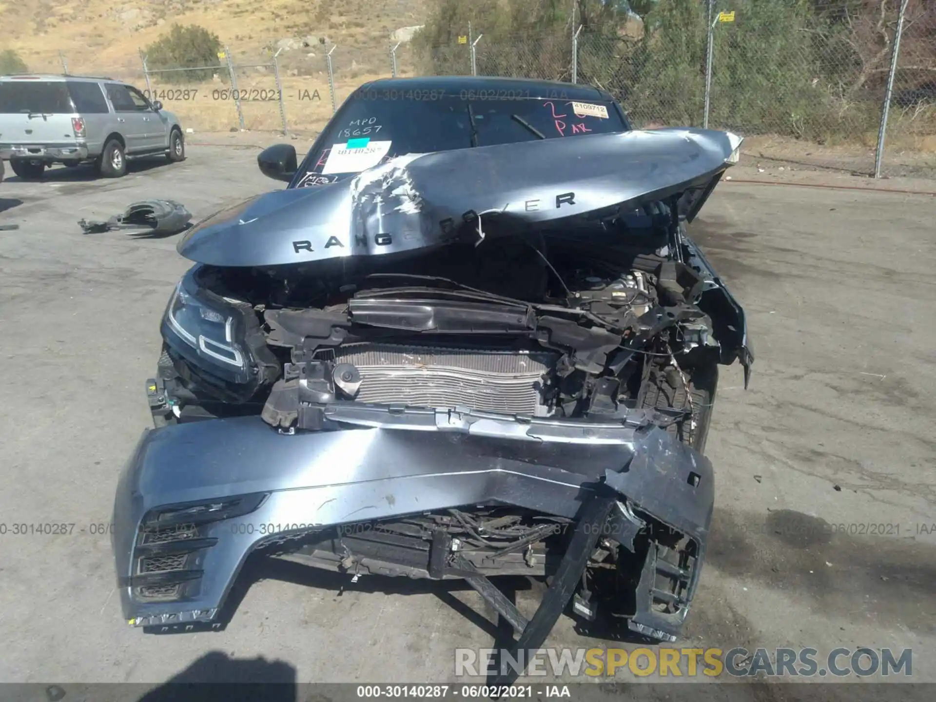 6 Photograph of a damaged car SALYL2EX1KA796257 LAND ROVER RANGE ROVER VELAR 2019