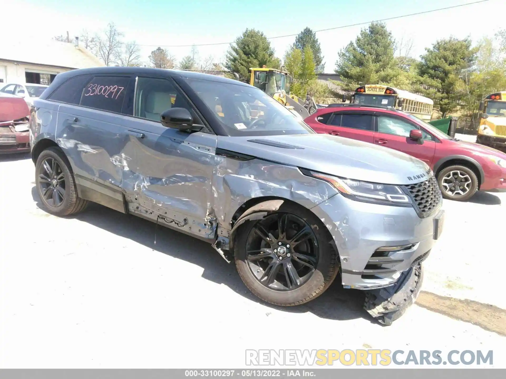 1 Photograph of a damaged car SALYL2EX2KA225599 LAND ROVER RANGE ROVER VELAR 2019