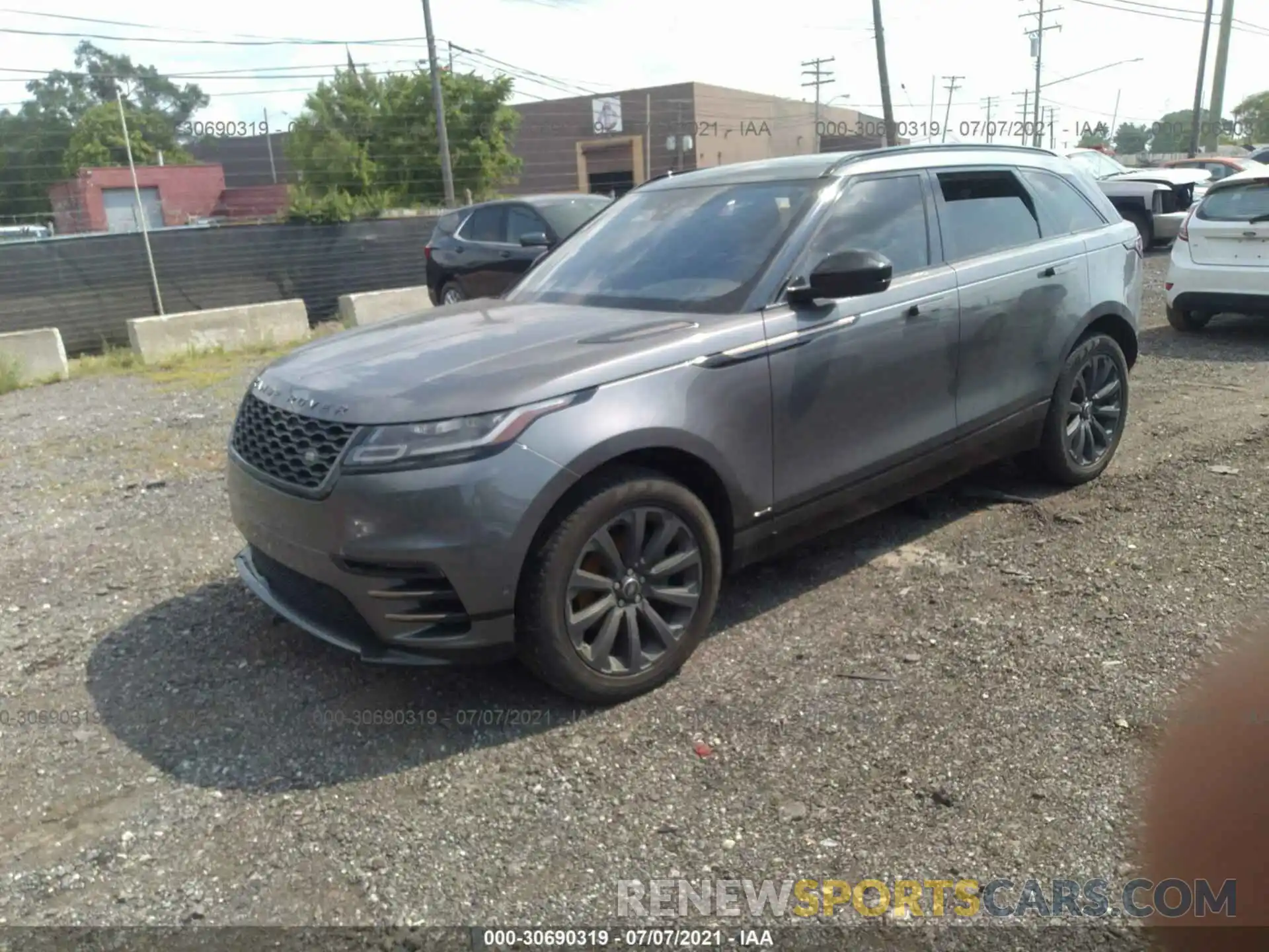 2 Фотография поврежденного автомобиля SALYL2EX2KA780603 LAND ROVER RANGE ROVER VELAR 2019