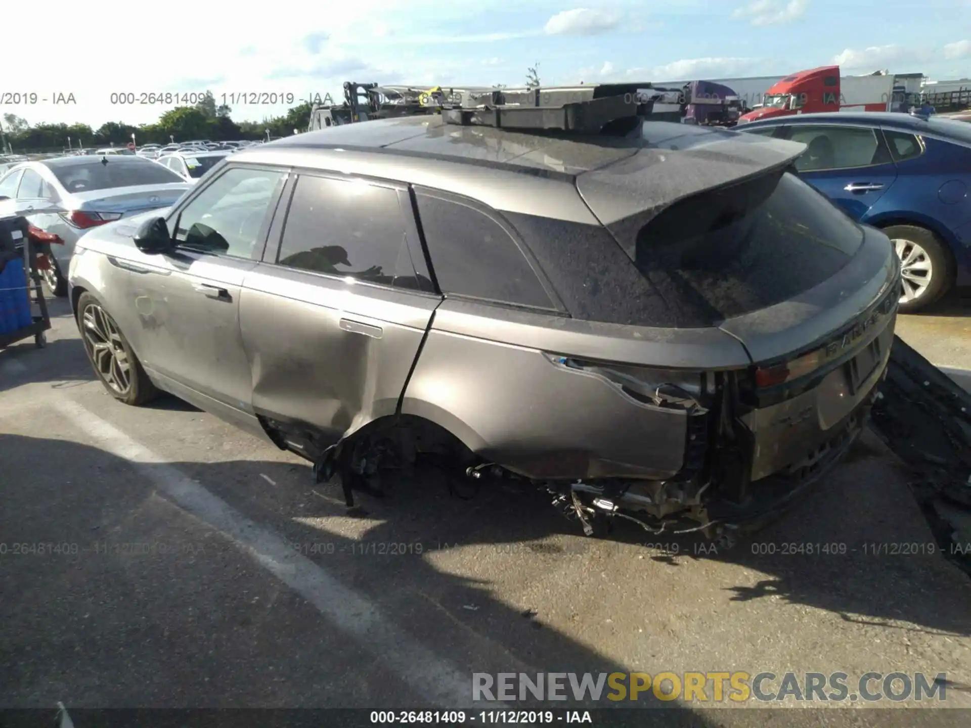 3 Photograph of a damaged car SALYL2EX3KA208987 LAND ROVER RANGE ROVER VELAR 2019