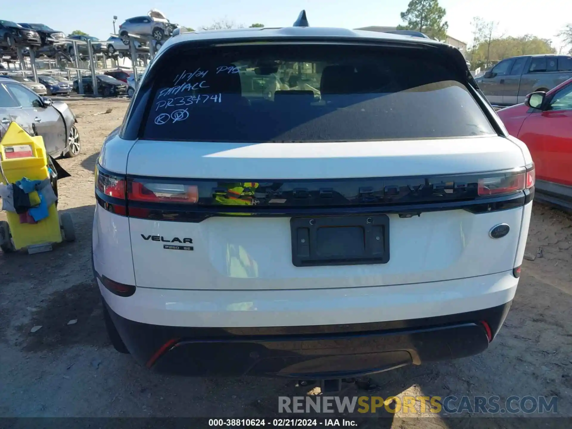 16 Photograph of a damaged car SALYL2EX3KA211419 LAND ROVER RANGE ROVER VELAR 2019