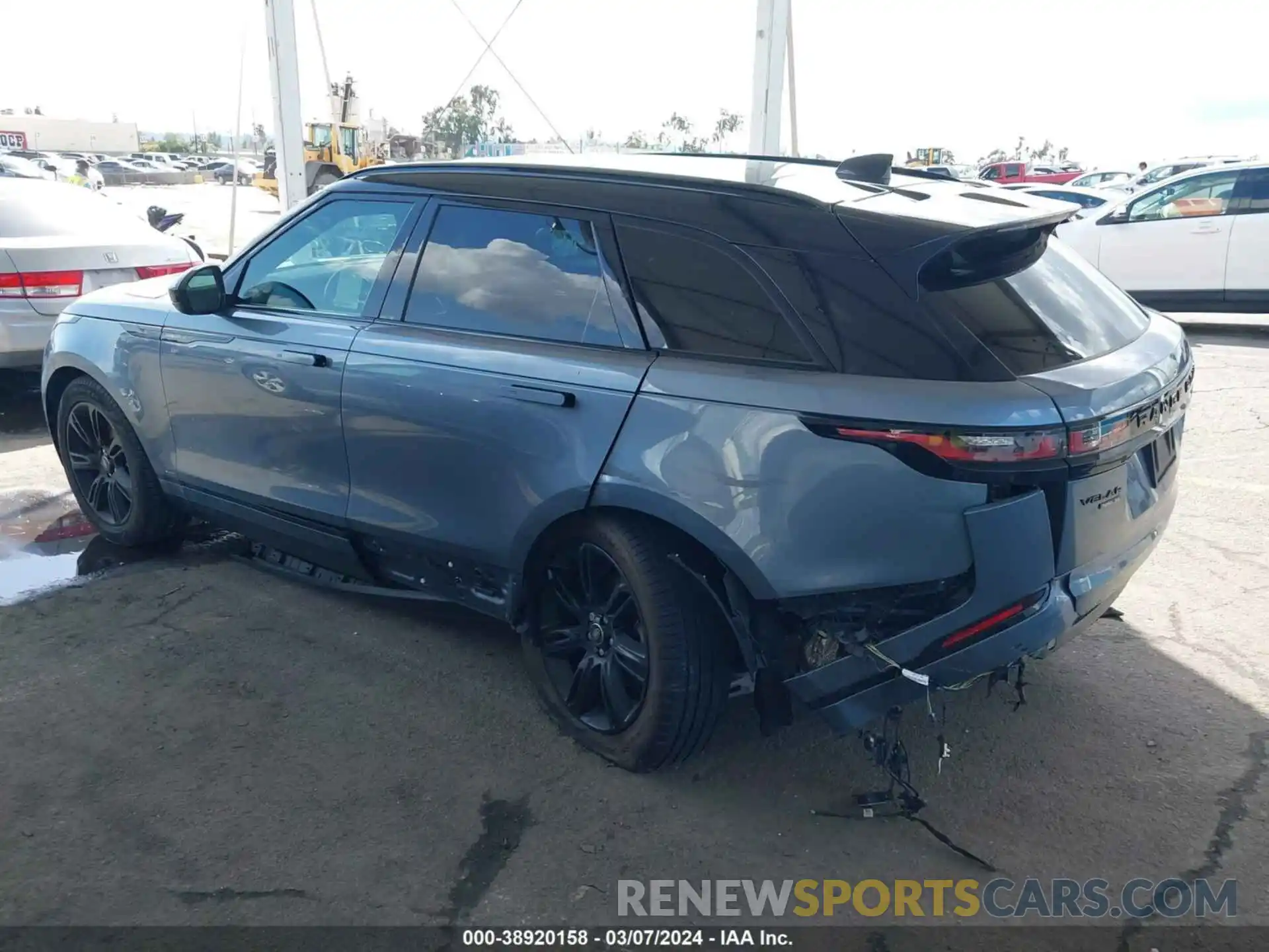 3 Photograph of a damaged car SALYL2EX3KA789522 LAND ROVER RANGE ROVER VELAR 2019