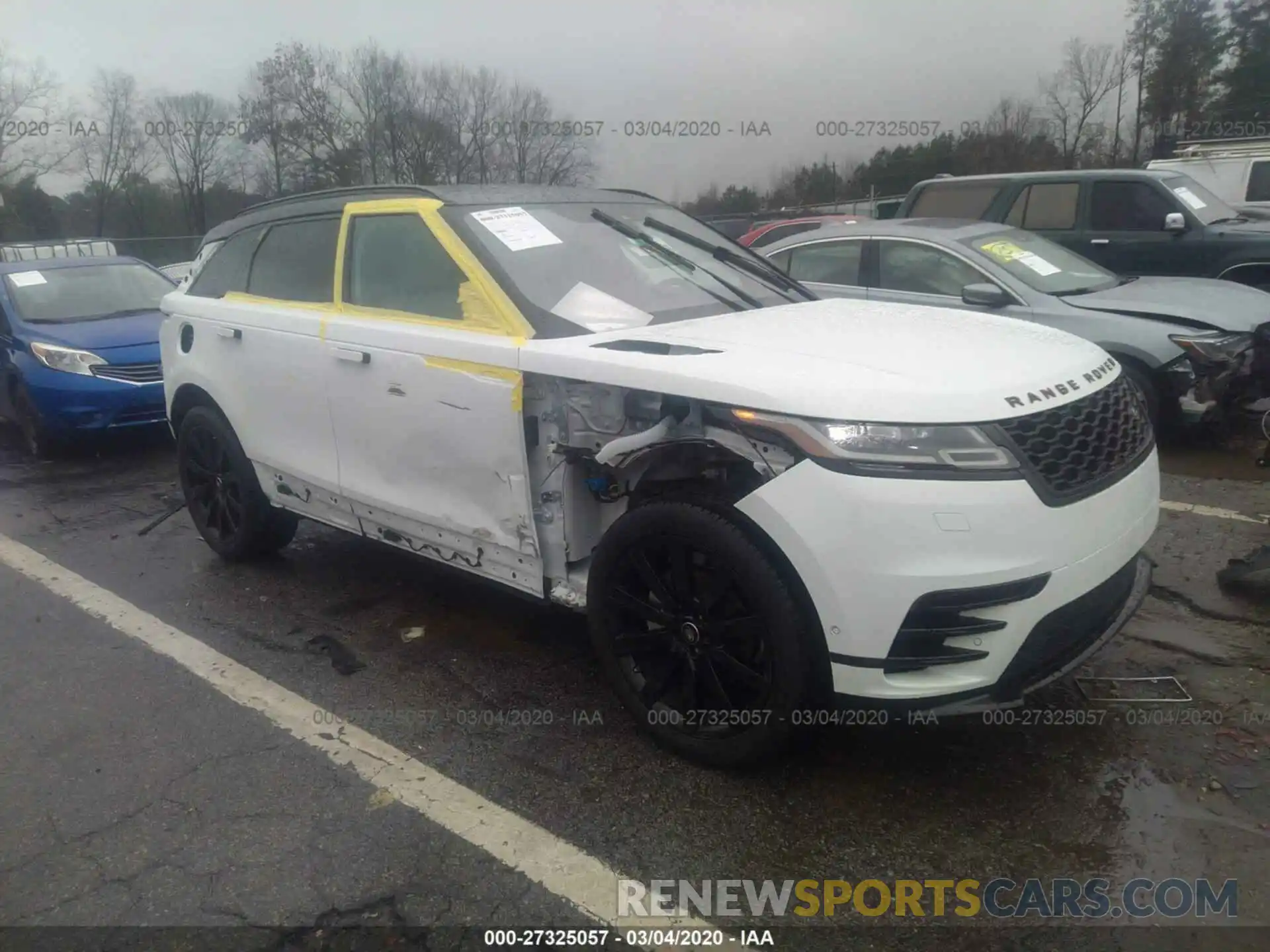 1 Photograph of a damaged car SALYL2EX3KA796938 LAND ROVER RANGE ROVER VELAR 2019