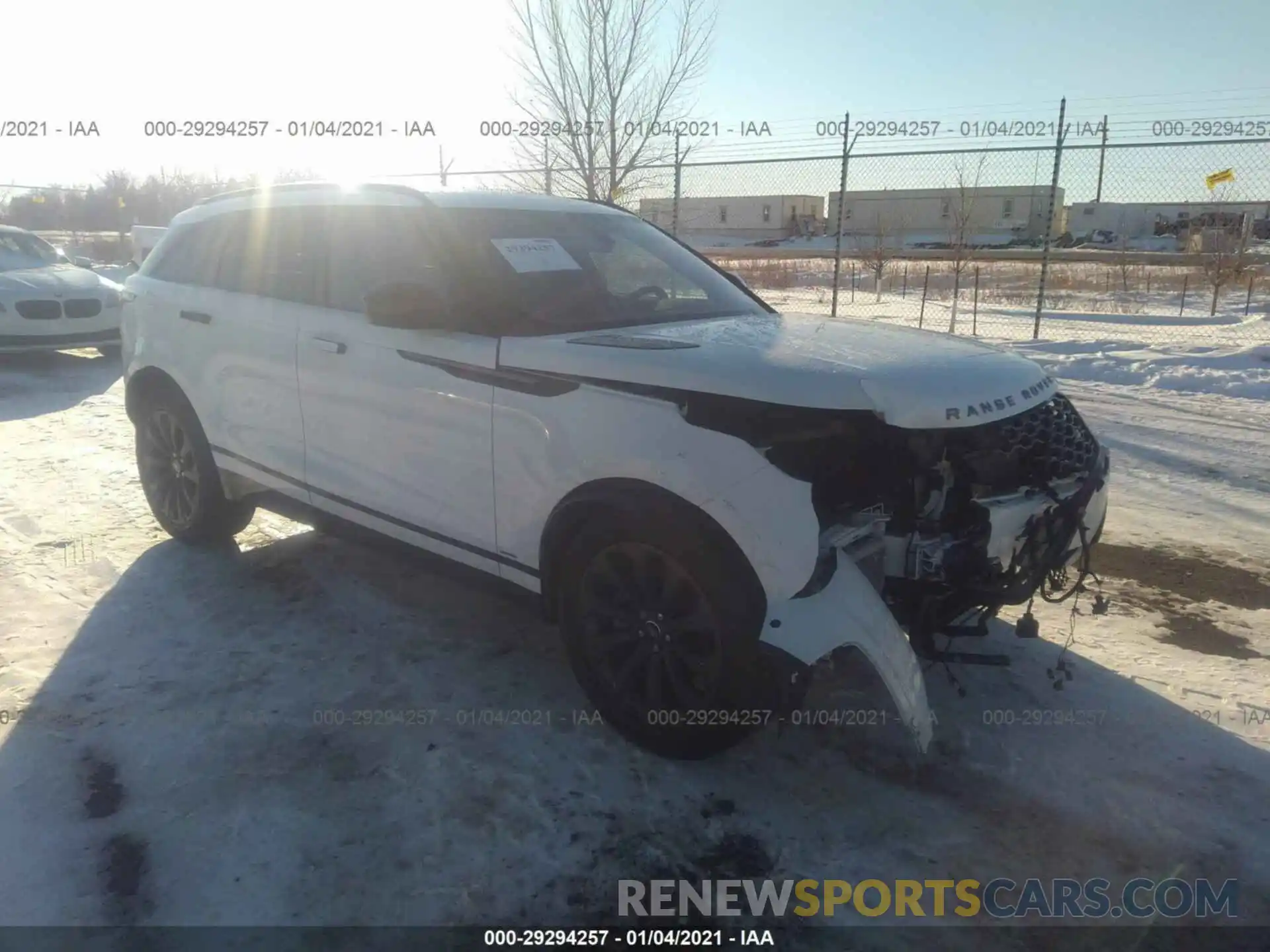 1 Photograph of a damaged car SALYL2EX4KA778707 LAND ROVER RANGE ROVER VELAR 2019