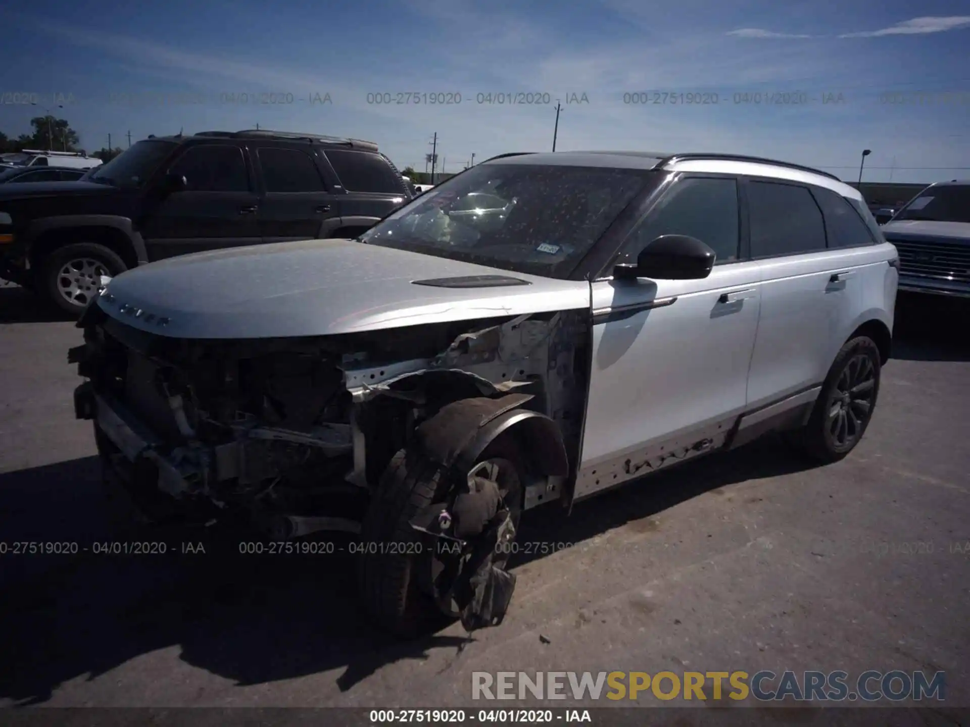 2 Photograph of a damaged car SALYL2EX4KA779677 LAND ROVER RANGE ROVER VELAR 2019