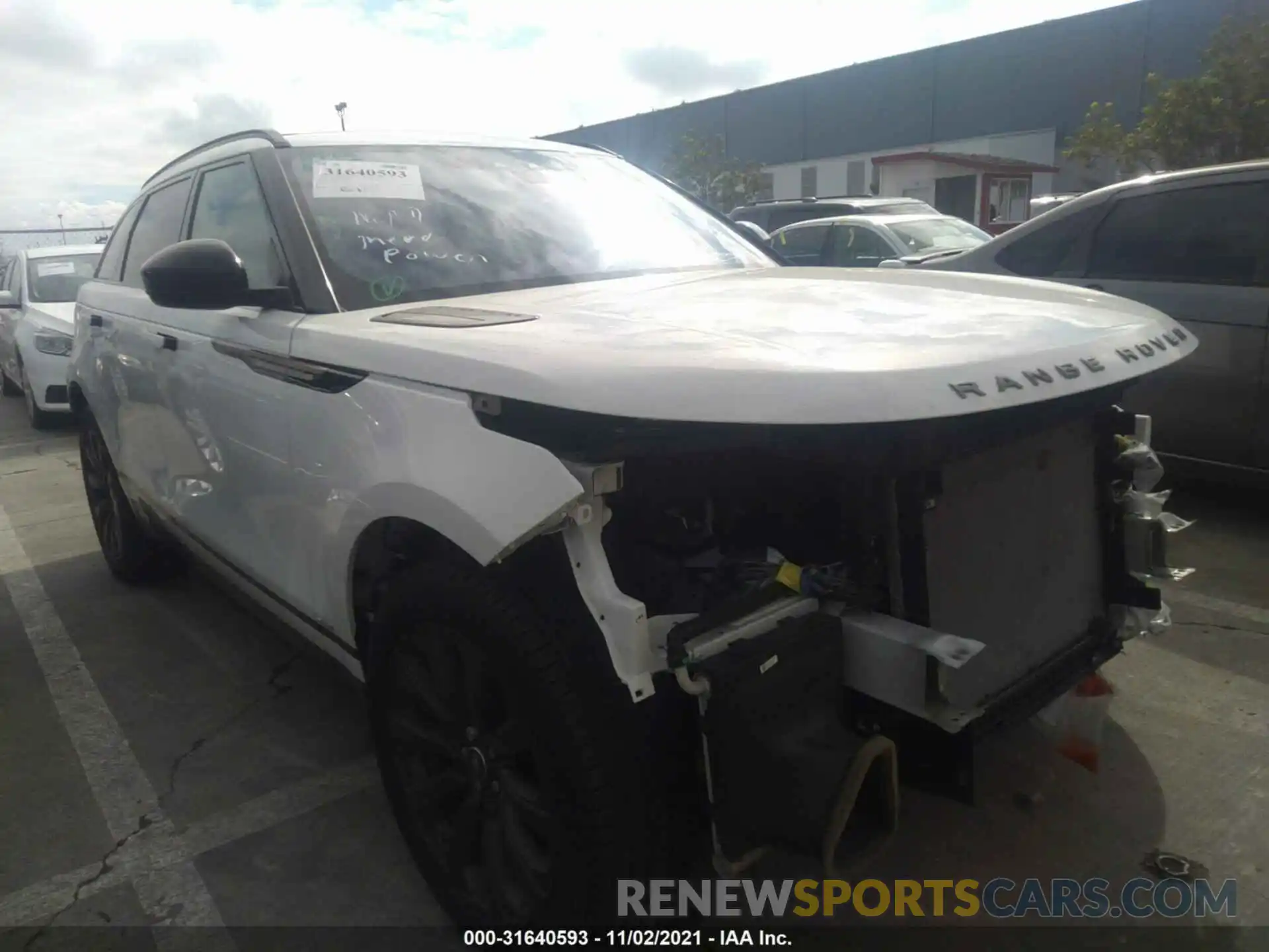 1 Photograph of a damaged car SALYL2EX5KA778912 LAND ROVER RANGE ROVER VELAR 2019