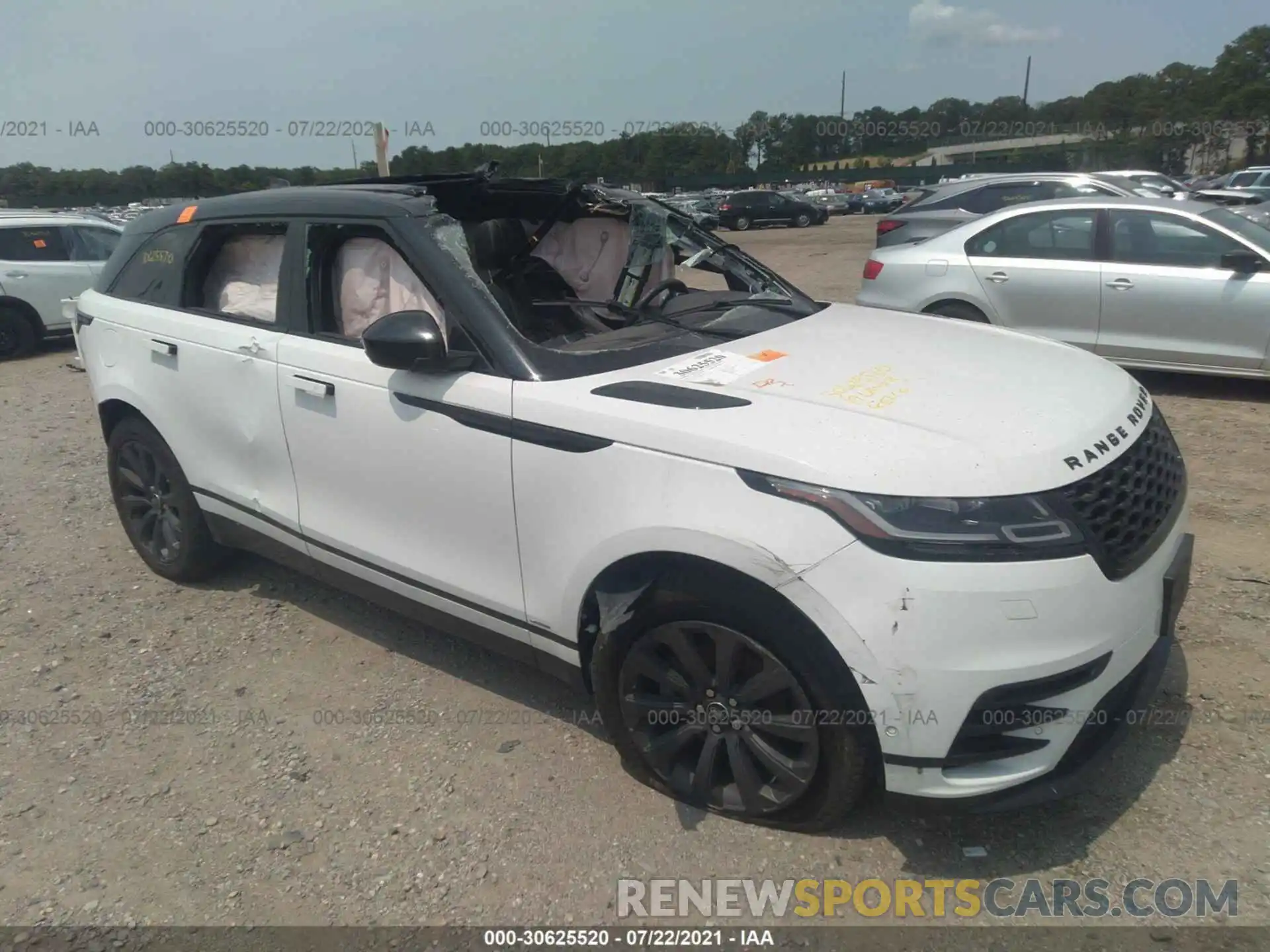 1 Фотография поврежденного автомобиля SALYL2EX6KA783665 LAND ROVER RANGE ROVER VELAR 2019