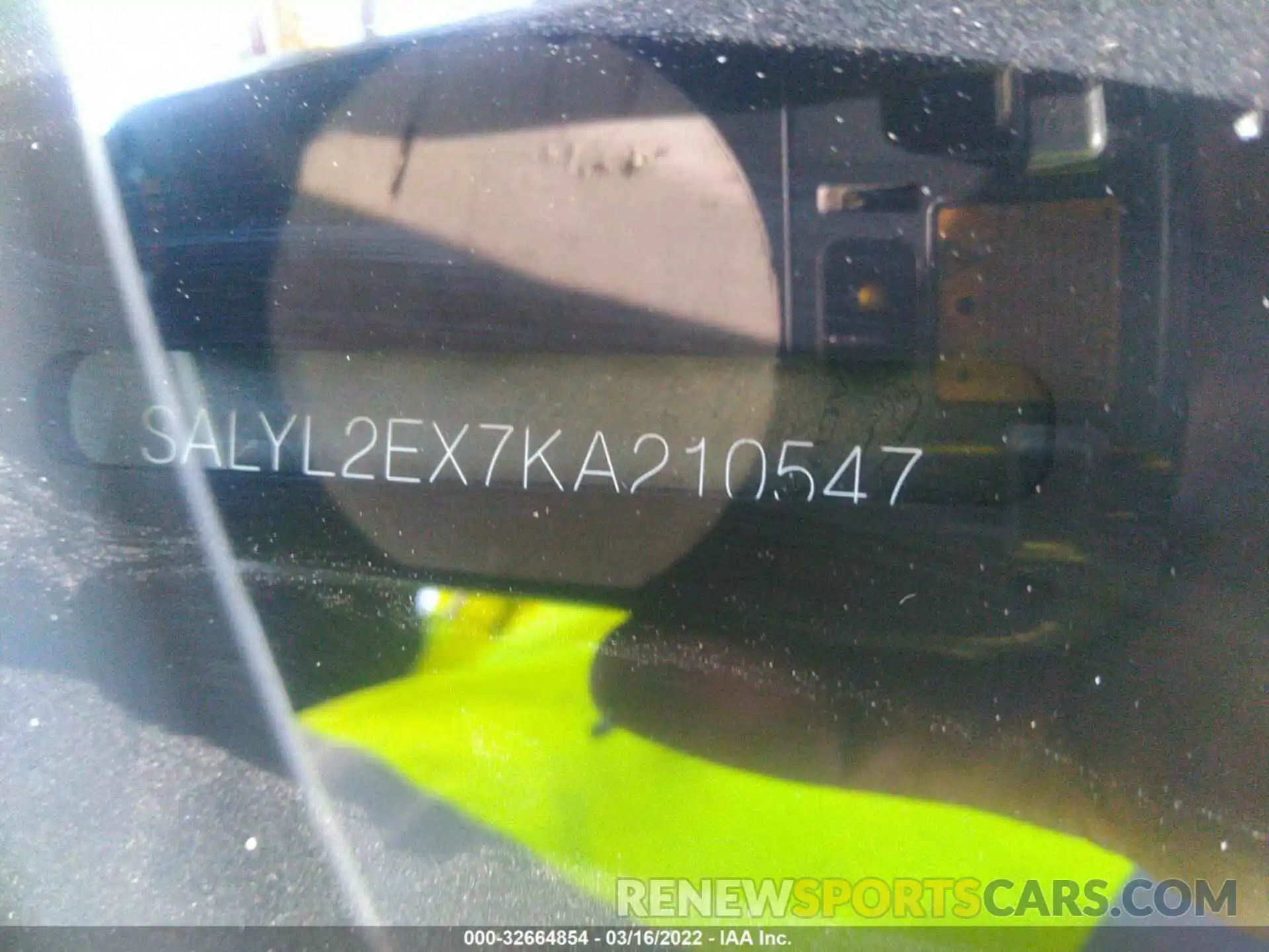 9 Photograph of a damaged car SALYL2EX7KA210547 LAND ROVER RANGE ROVER VELAR 2019