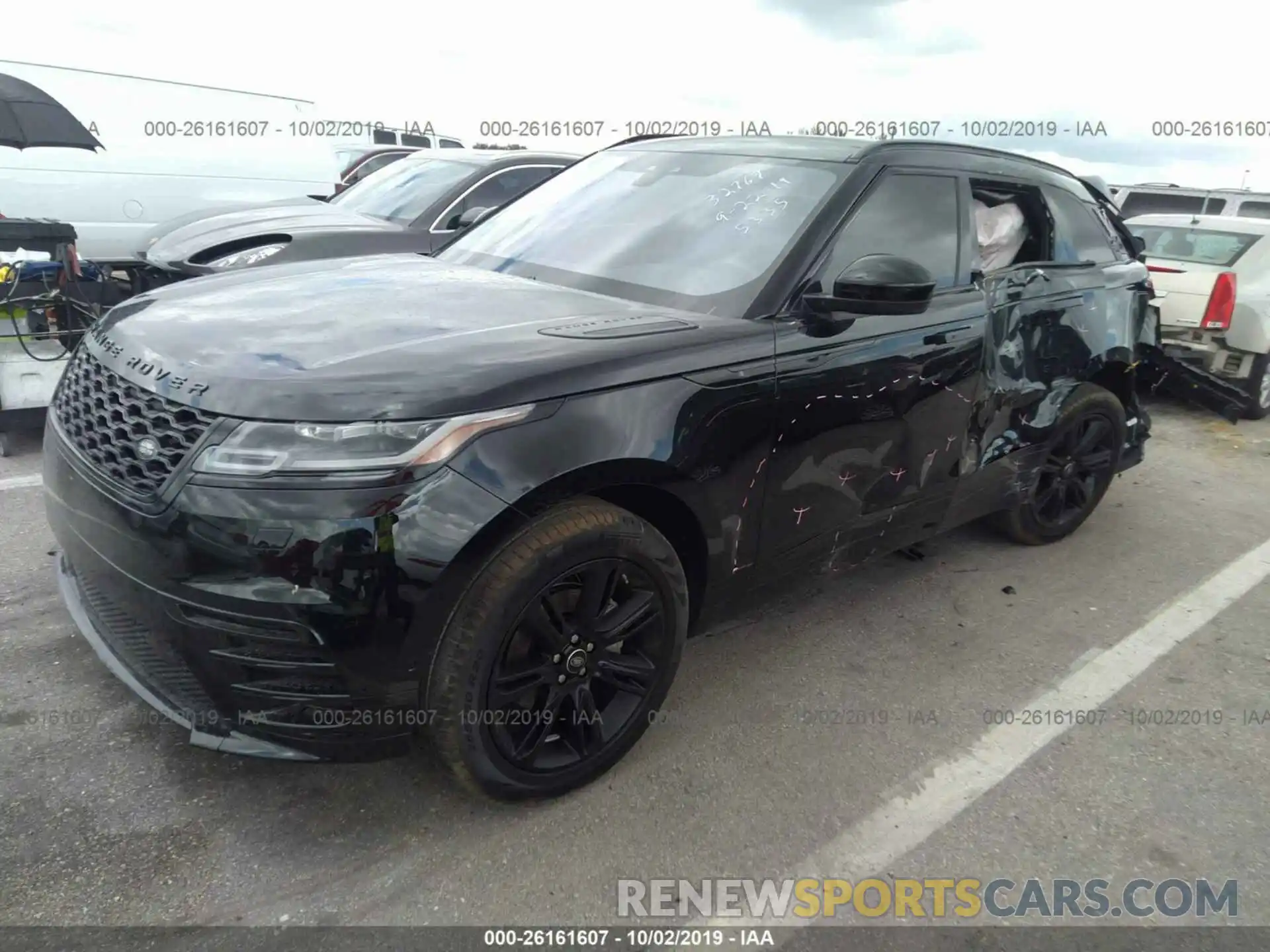 2 Photograph of a damaged car SALYL2EX7KA235335 LAND ROVER RANGE ROVER VELAR 2019