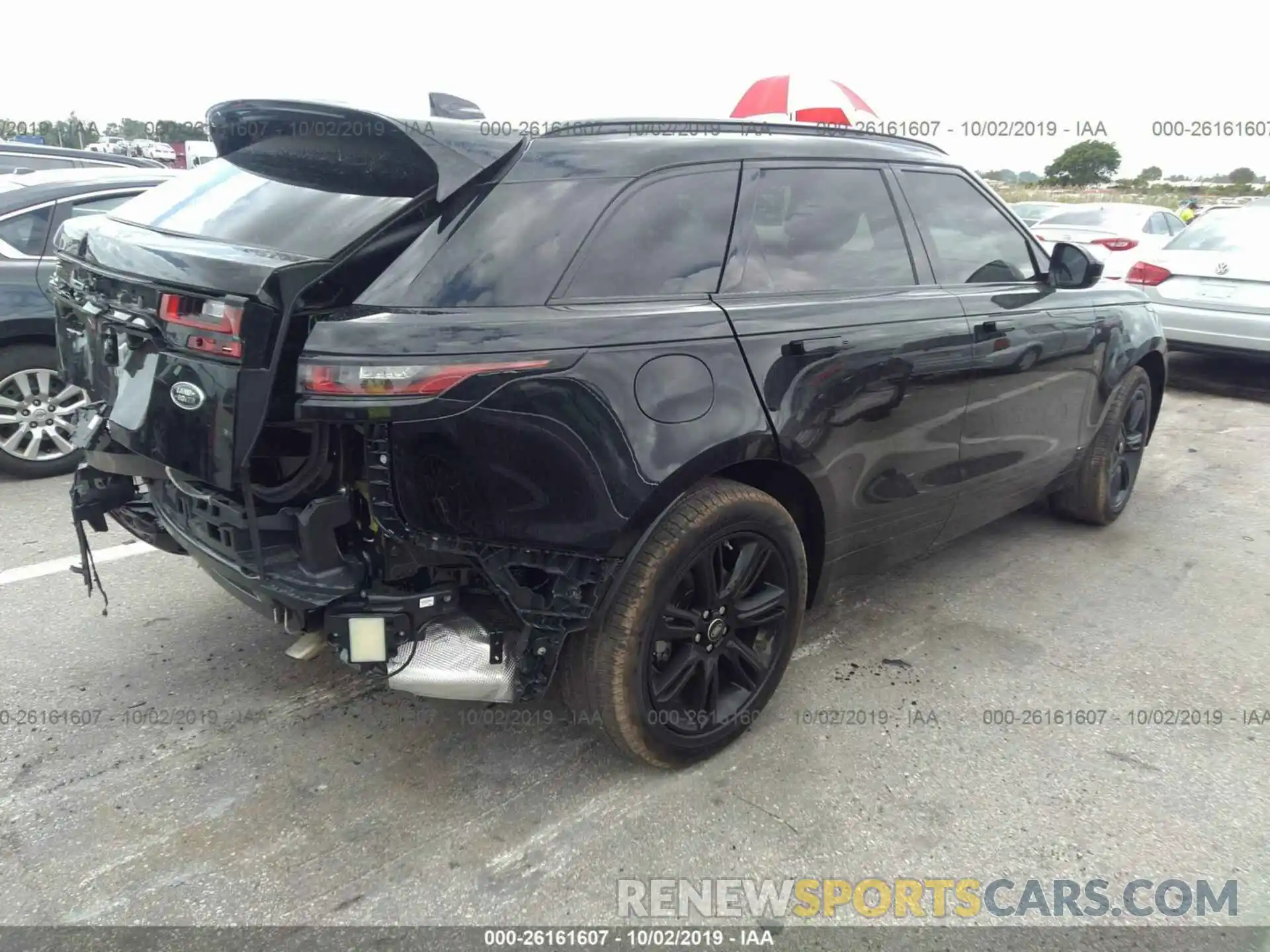 4 Photograph of a damaged car SALYL2EX7KA235335 LAND ROVER RANGE ROVER VELAR 2019