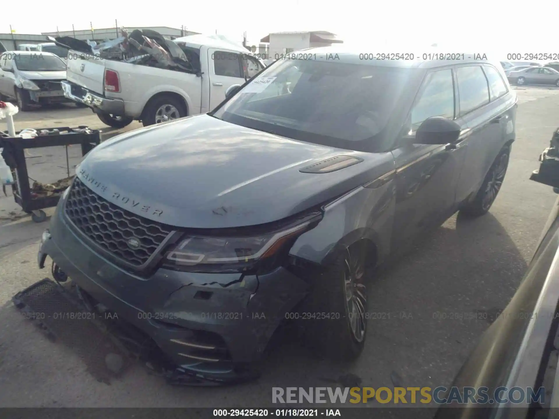 2 Фотография поврежденного автомобиля SALYL2EX8KA210086 LAND ROVER RANGE ROVER VELAR 2019