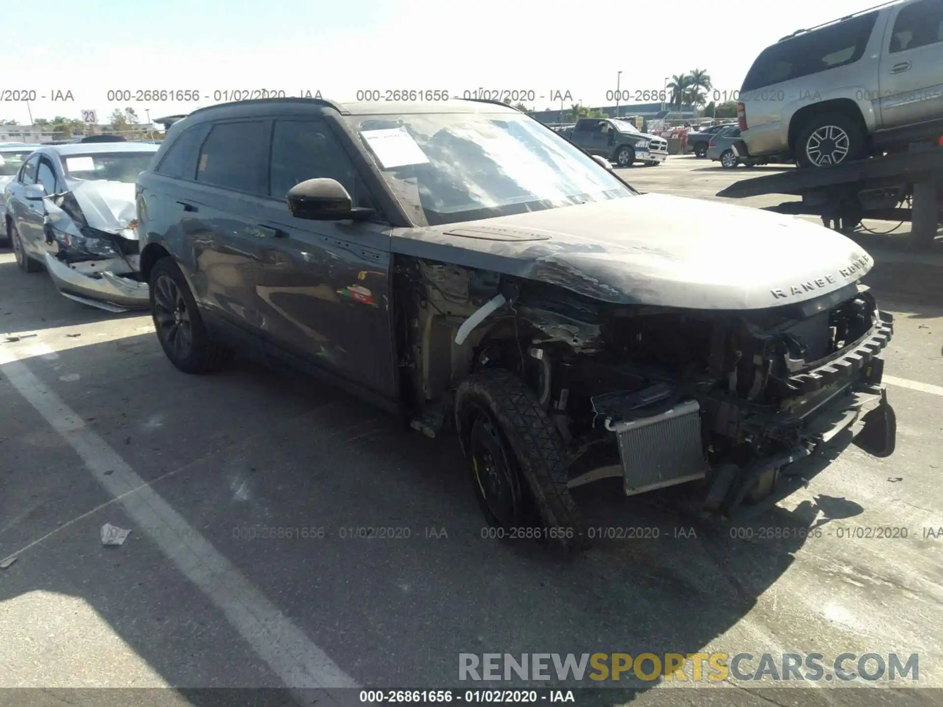 1 Photograph of a damaged car SALYL2EX8KA218348 LAND ROVER RANGE ROVER VELAR 2019