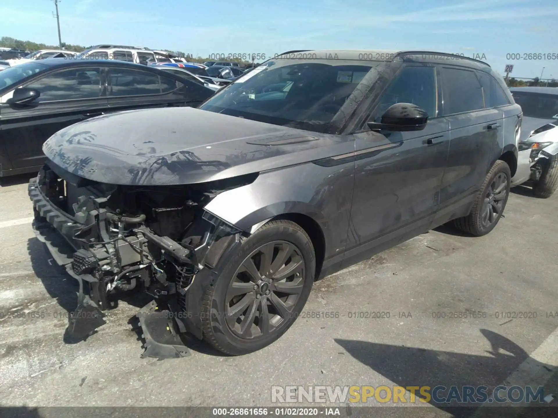 2 Photograph of a damaged car SALYL2EX8KA218348 LAND ROVER RANGE ROVER VELAR 2019