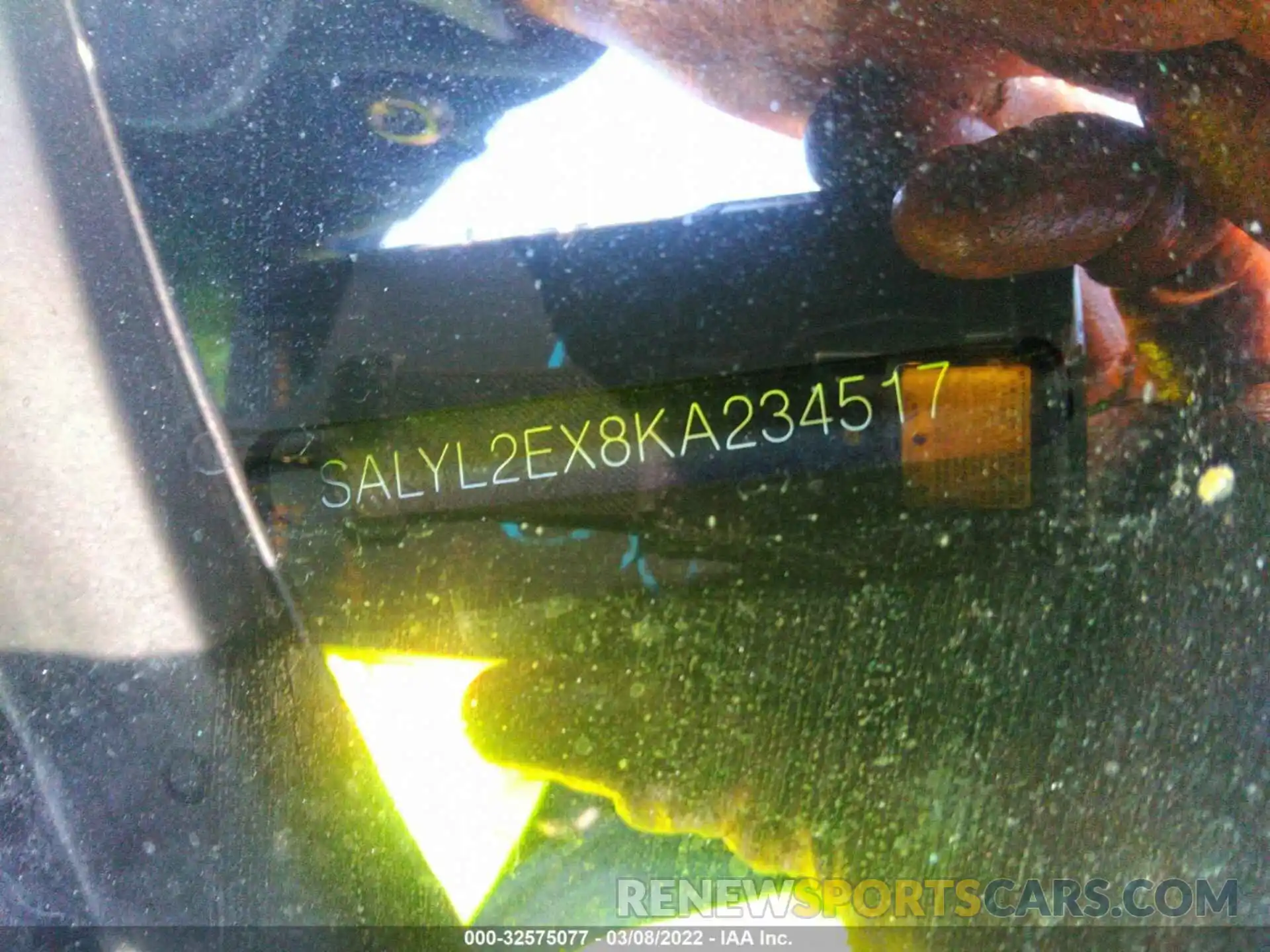 9 Photograph of a damaged car SALYL2EX8KA234517 LAND ROVER RANGE ROVER VELAR 2019