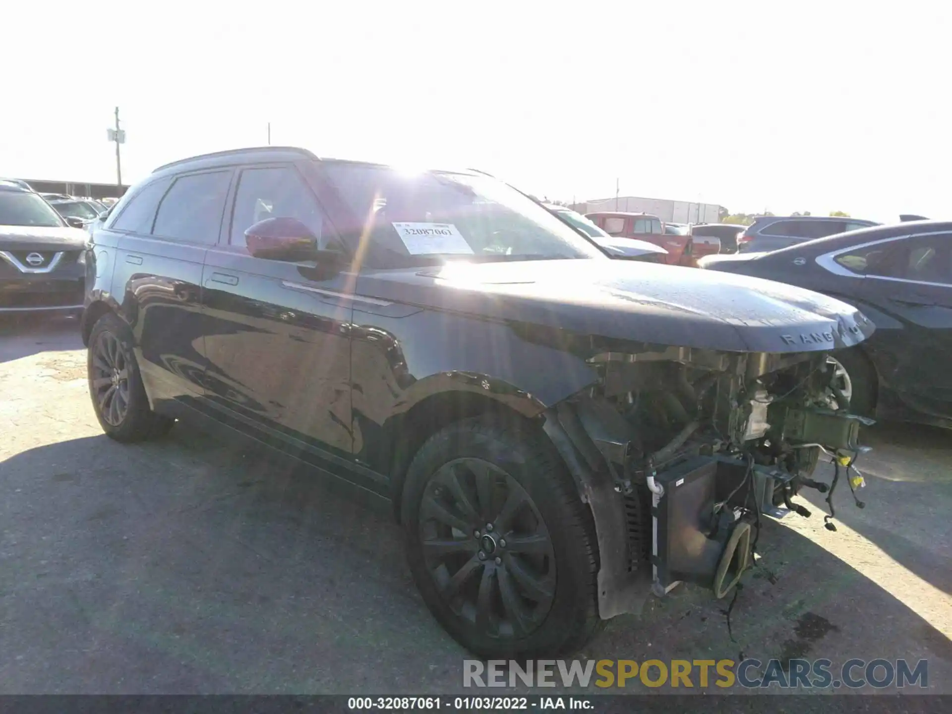 1 Photograph of a damaged car SALYL2EX9KA216589 LAND ROVER RANGE ROVER VELAR 2019