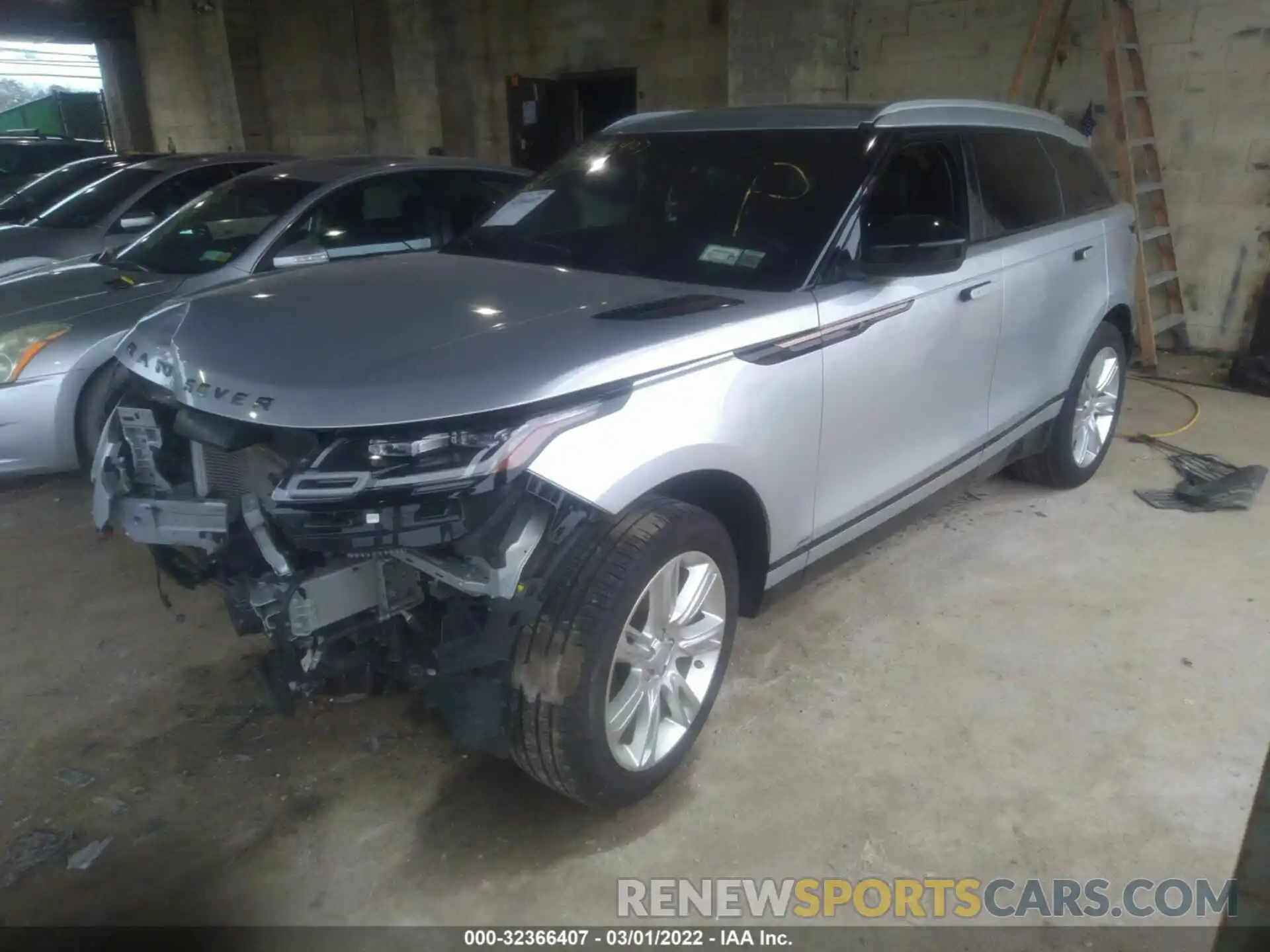 2 Photograph of a damaged car SALYL2EX9KA220934 LAND ROVER RANGE ROVER VELAR 2019