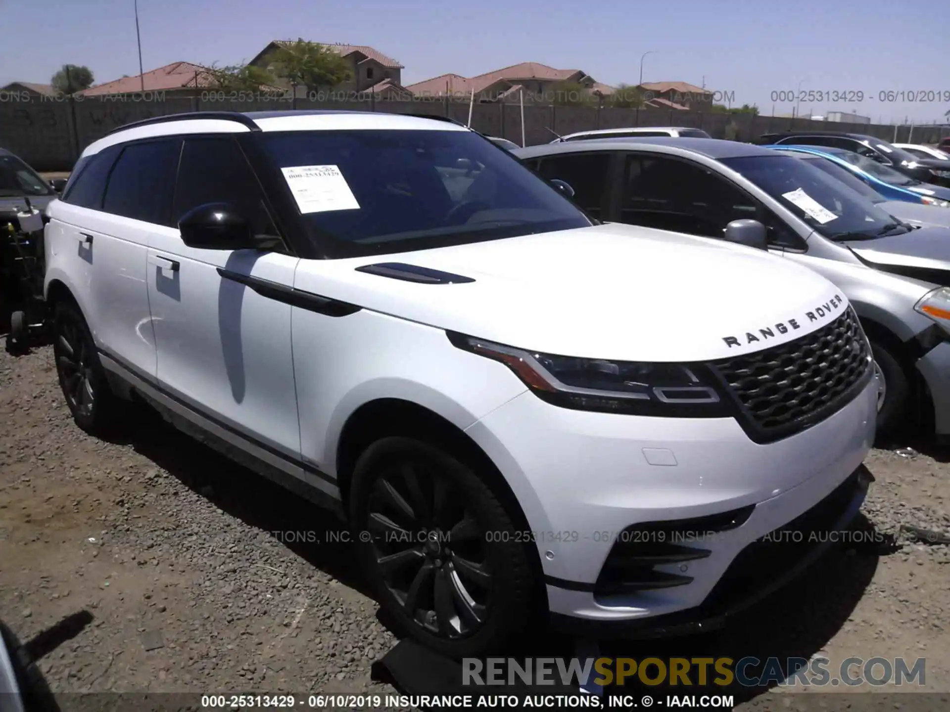 1 Photograph of a damaged car SALYL2EXXKA203446 LAND ROVER RANGE ROVER VELAR 2019