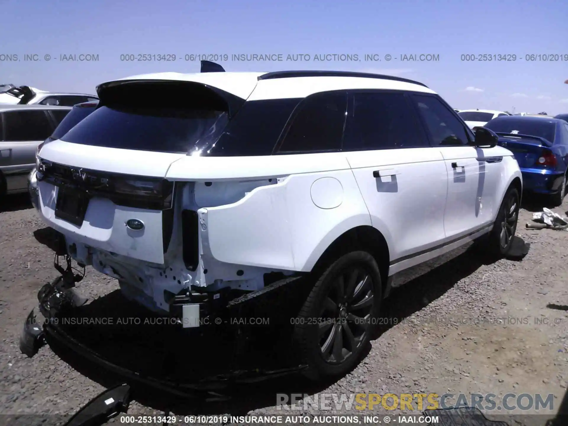 4 Фотография поврежденного автомобиля SALYL2EXXKA203446 LAND ROVER RANGE ROVER VELAR 2019