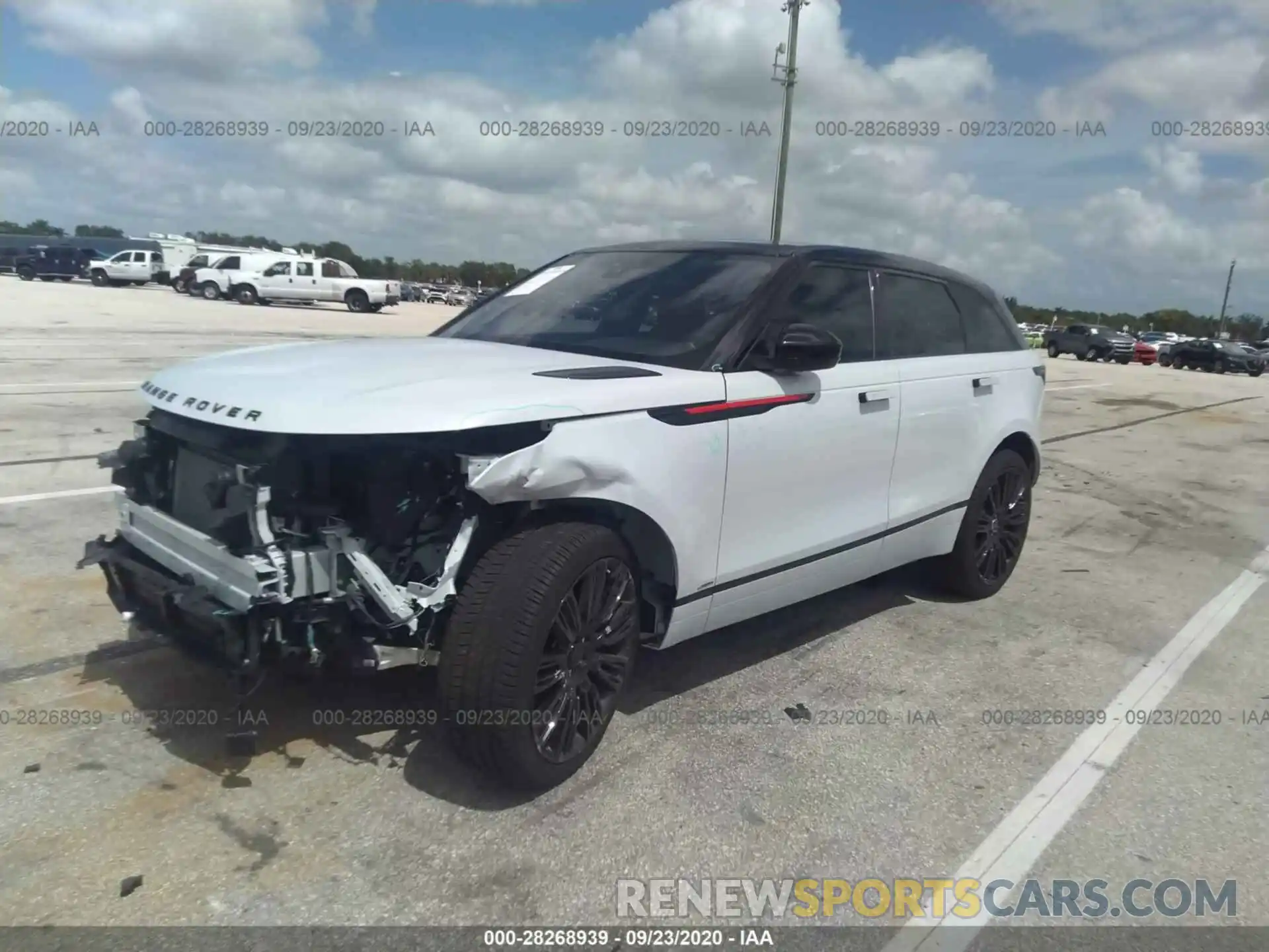 2 Photograph of a damaged car SALYL2EXXKA216455 LAND ROVER RANGE ROVER VELAR 2019