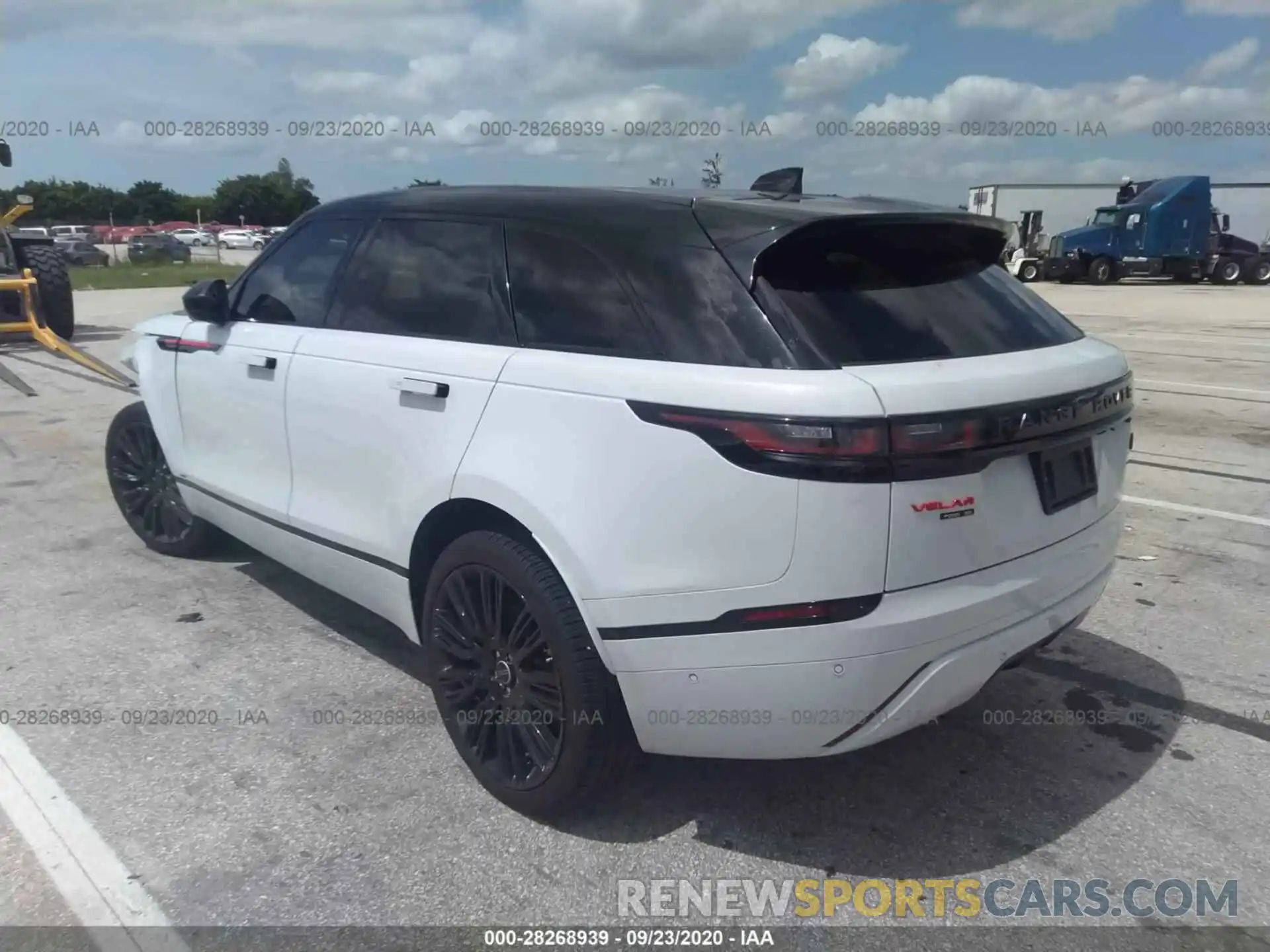 3 Photograph of a damaged car SALYL2EXXKA216455 LAND ROVER RANGE ROVER VELAR 2019