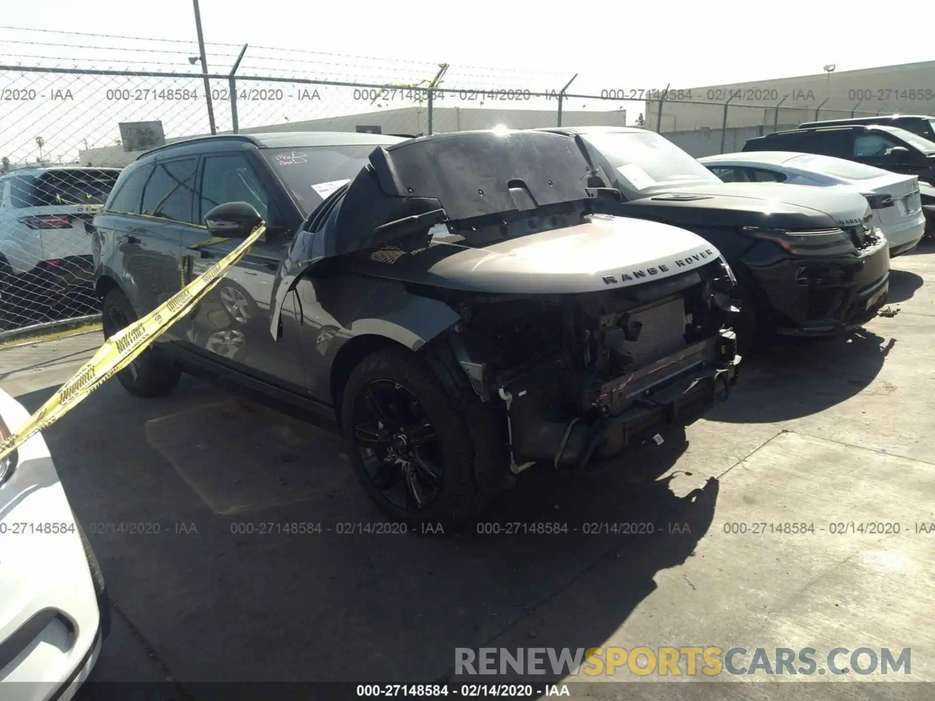 1 Фотография поврежденного автомобиля SALYL2EXXKA227911 LAND ROVER RANGE ROVER VELAR 2019