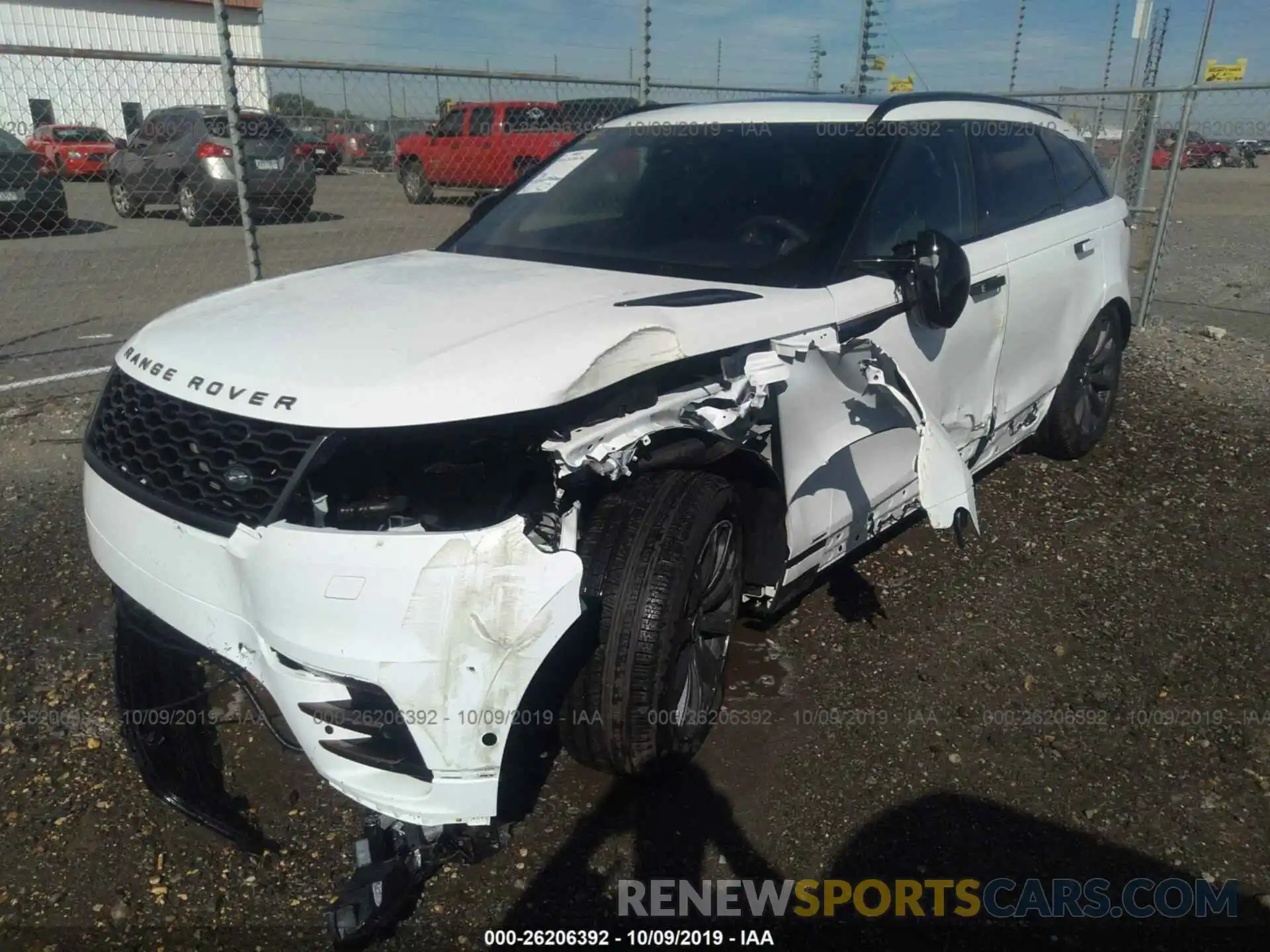 2 Photograph of a damaged car SALYL2FV0KA219359 LAND ROVER RANGE ROVER VELAR 2019